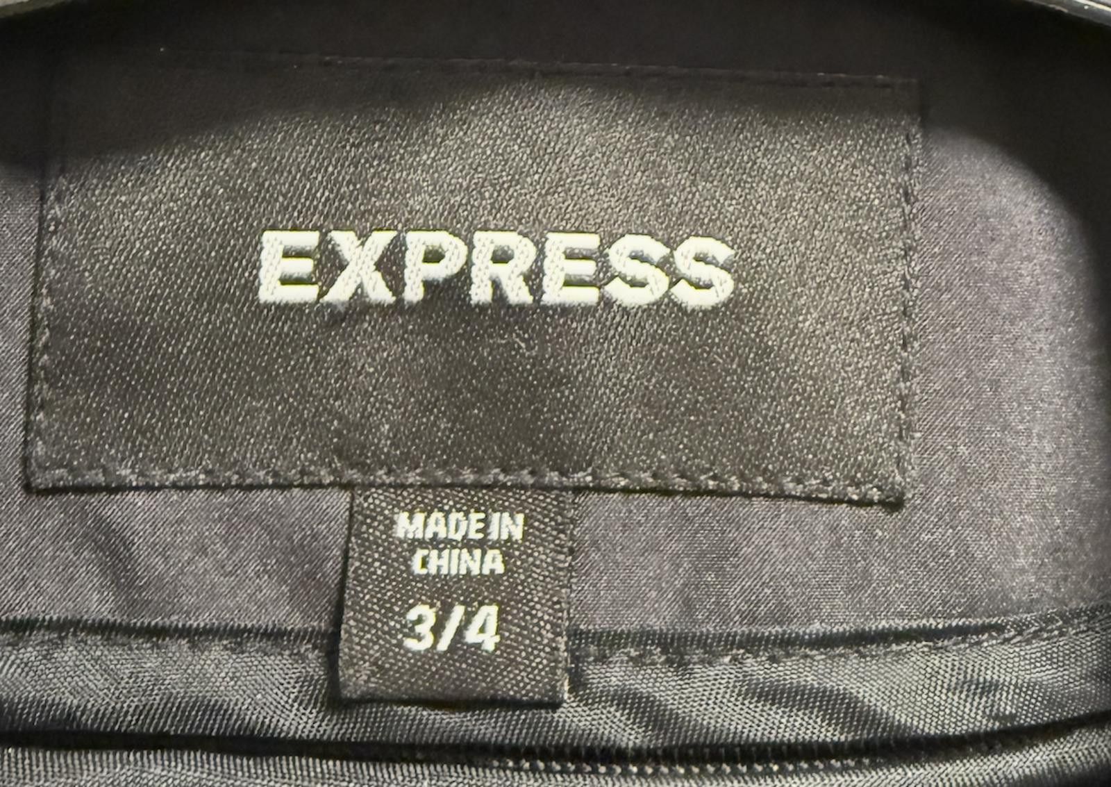 Express Express Black Belted Trench Coat Size 3/4 With Liner Size ONE SIZE - 2 Thumbnail