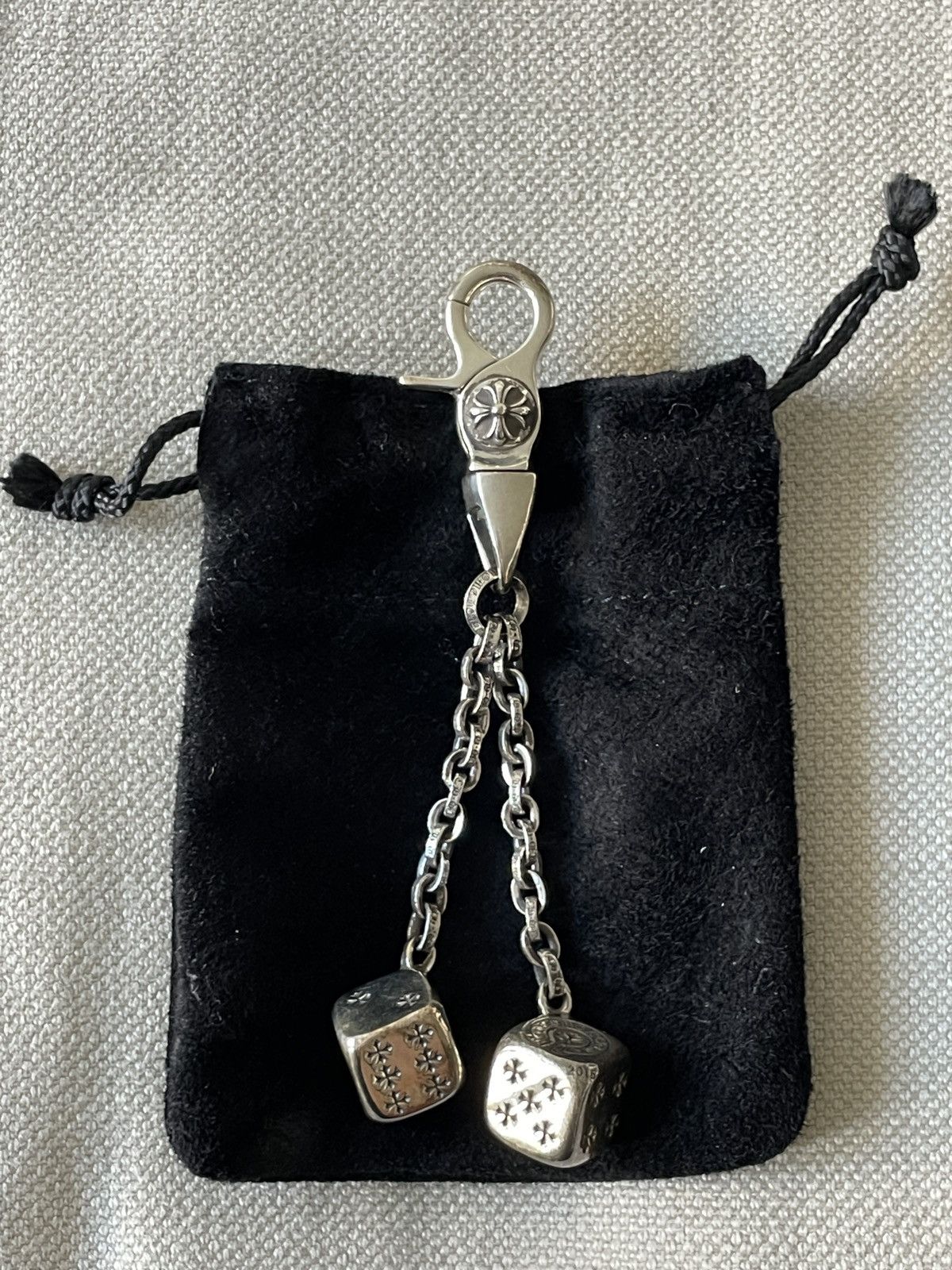 Chrome Hearts Chrome Hearts Dice Keychain Grailed