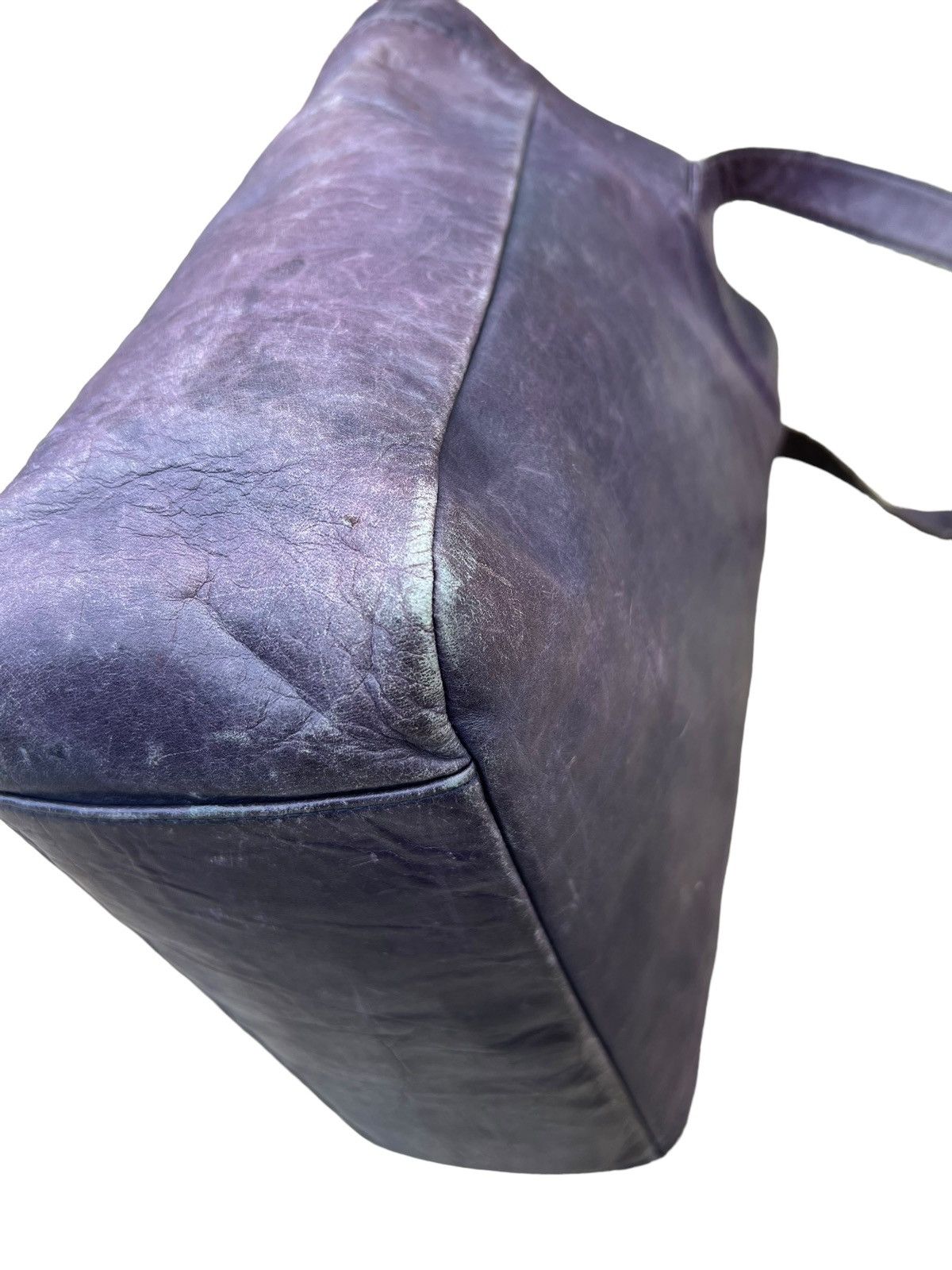 Attachment Attachment X United Arrows Distress Patina Leather Tote Bag Size ONE SIZE - 6 Thumbnail