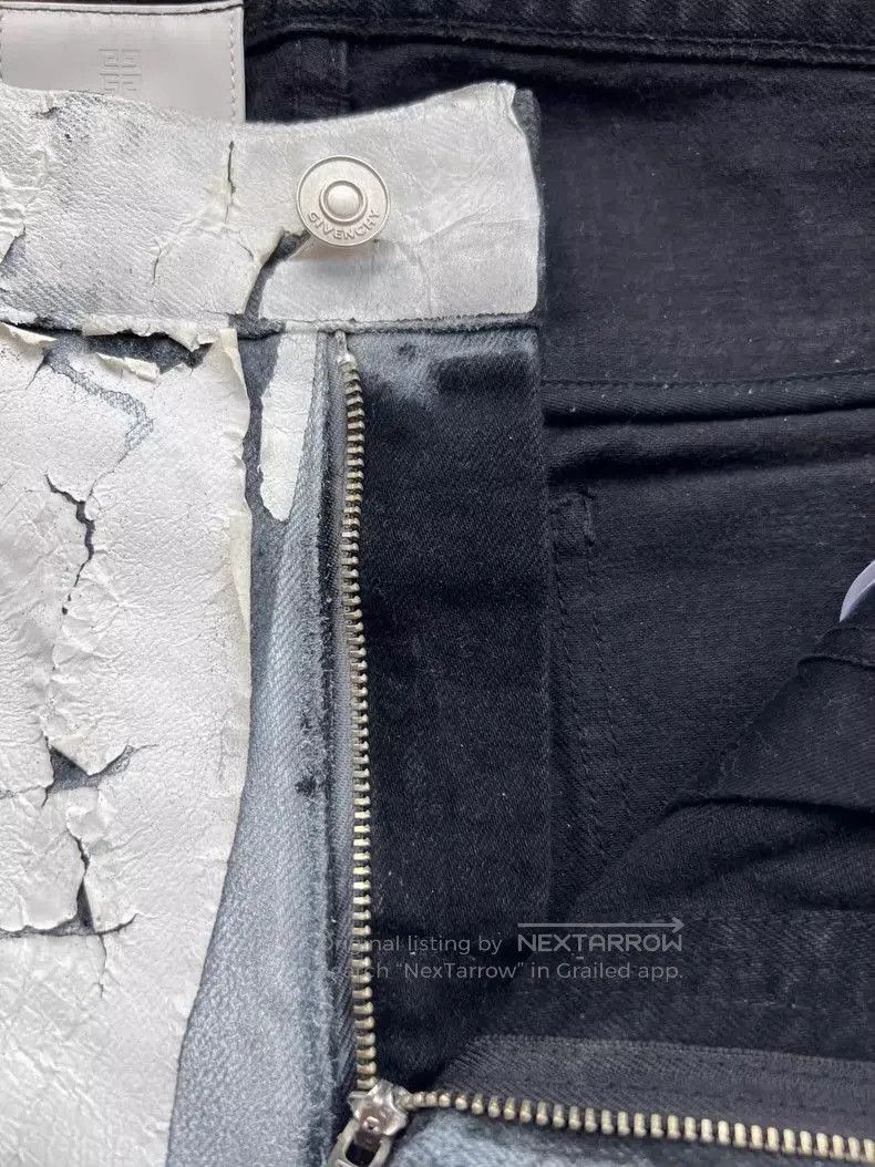 Givenchy givenchy crackled pants with zipper details. Size US 32 / EU 48 - 3 Thumbnail
