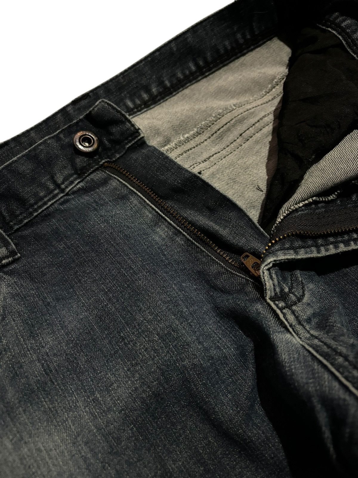 Japanese Brand Burtle Multi Pocket Distressed Cargo Jeans Denim Size US 32 / EU 48 - 5 Thumbnail