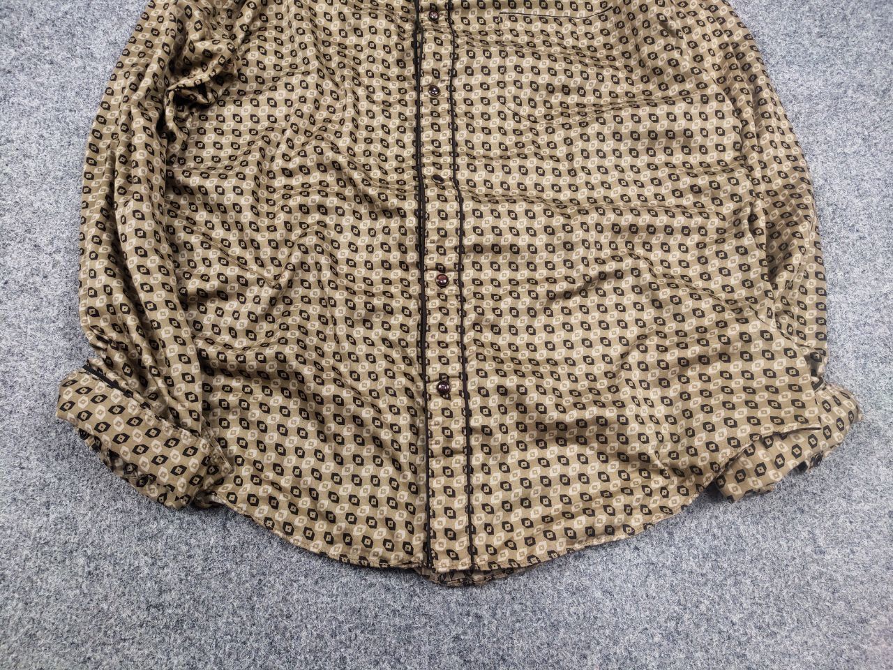 Nicole Farhi Nicole Farhi Itali Design Gold Pattern button-down shirt Size US L / EU 52-54 / 3 - 6 Thumbnail
