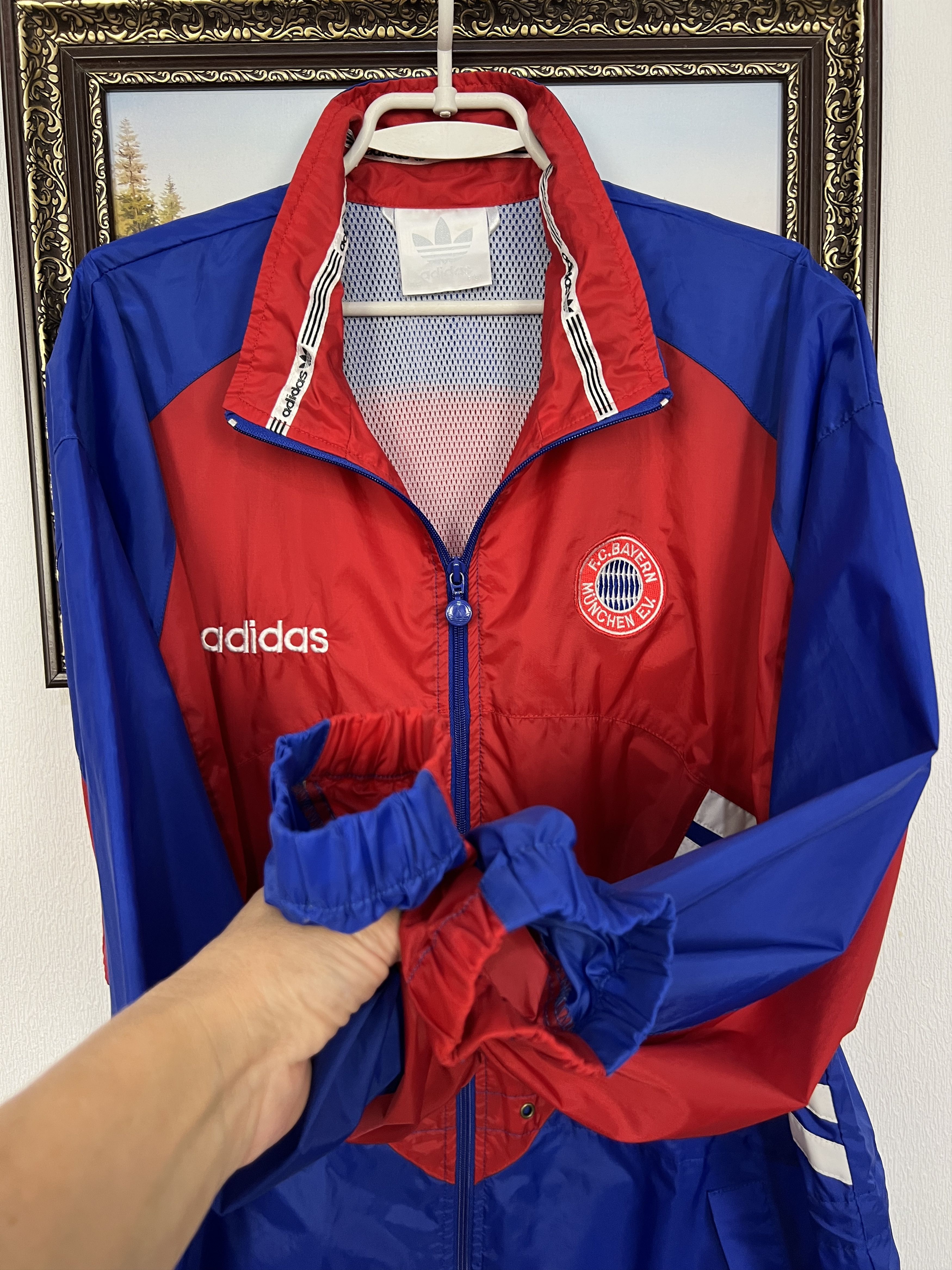Adidas Vintage 90's Adidas Bayern Munich Football Jacket Soccer Size US M / EU 48-50 / 2 - 6 Thumbnail