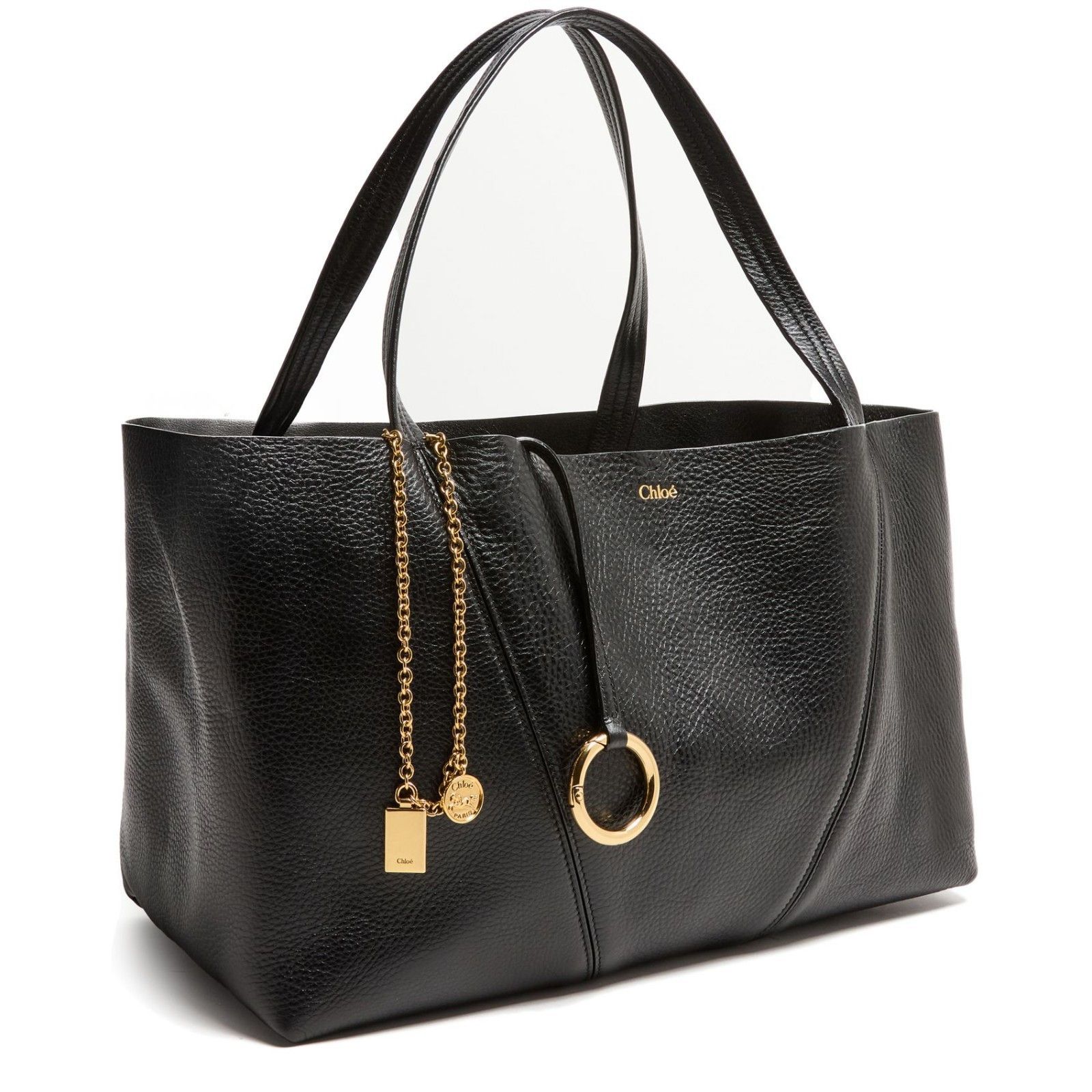 Chloe Chloe Spin Black Leather Tote Handbag New & Authentic Size ONE SIZE - 2 Thumbnail
