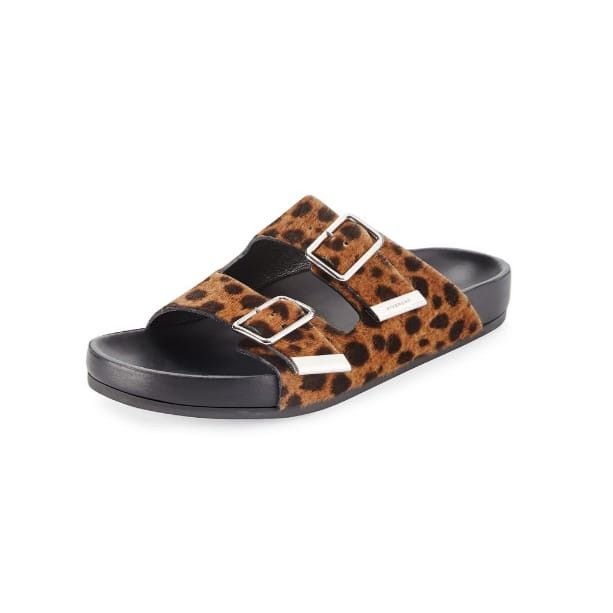 Givenchy o1y0925 Leopard-Print Slippers in Brown Size US 9 / IT 39 - 1 Preview
