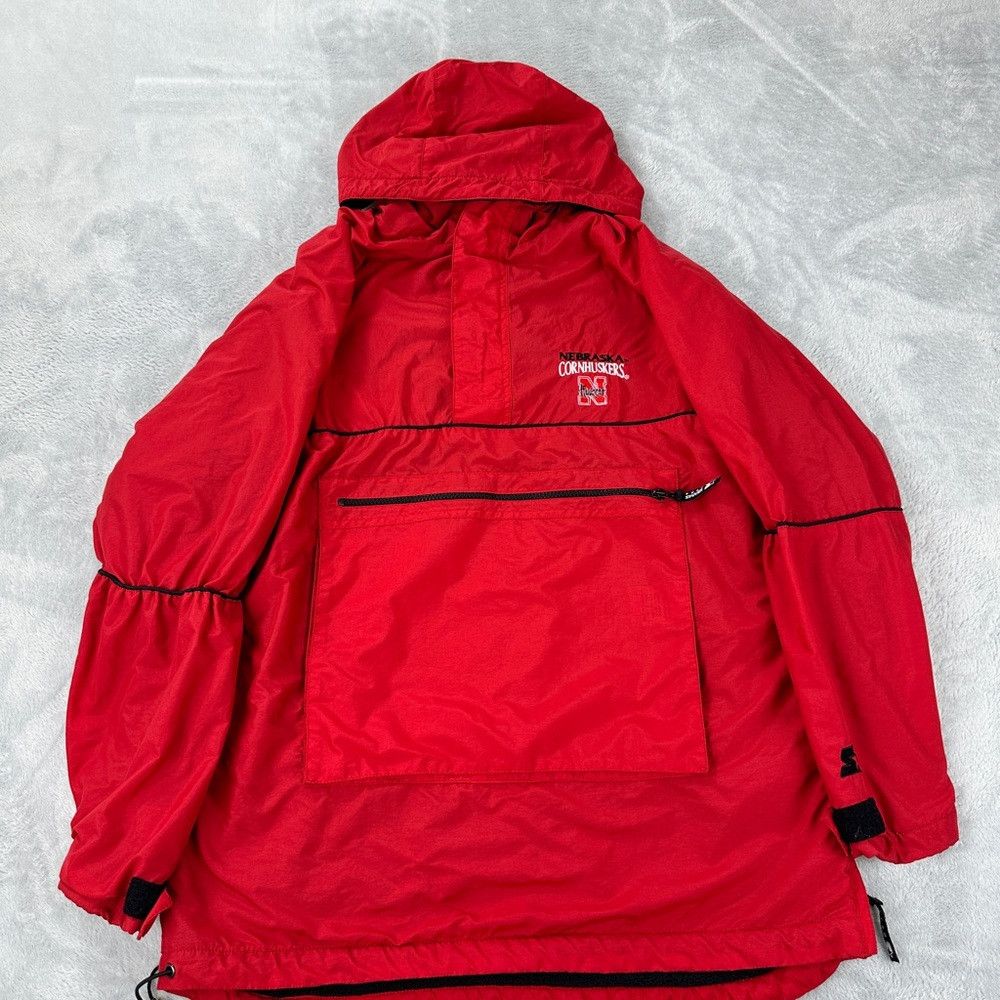 Starter Starter Vintage Fleece Lined Red Jacket Nebraska Cornhusker Size US S / EU 44-46 / 1 - 1 Thumbnail
