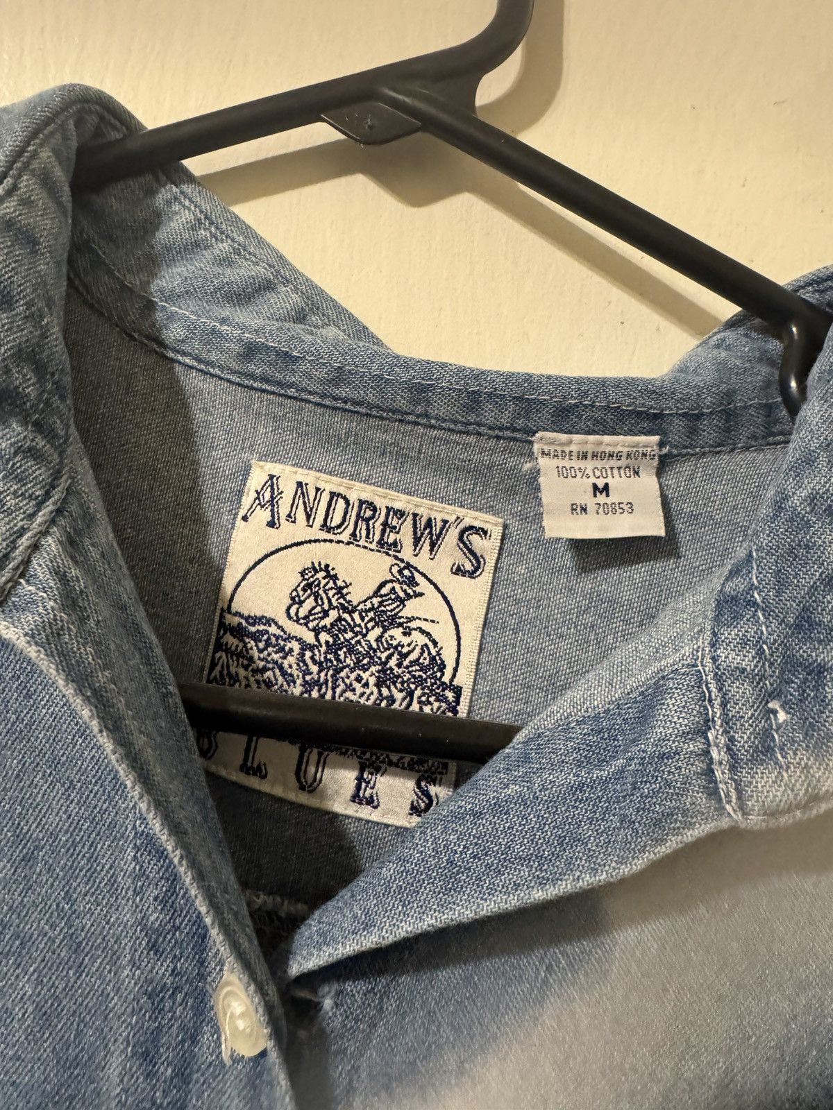 Other Andrews blue western button up long sleeve Size US M / EU 48-50 / 2 - 2 Thumbnail