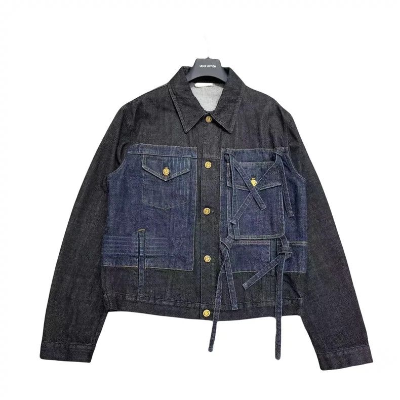 Louis Vuitton Louis Vuitton Bow-paneled denim jacket 2501-Nextarrow Size US M / EU 48-50 / 2 - 1 Thumbnail