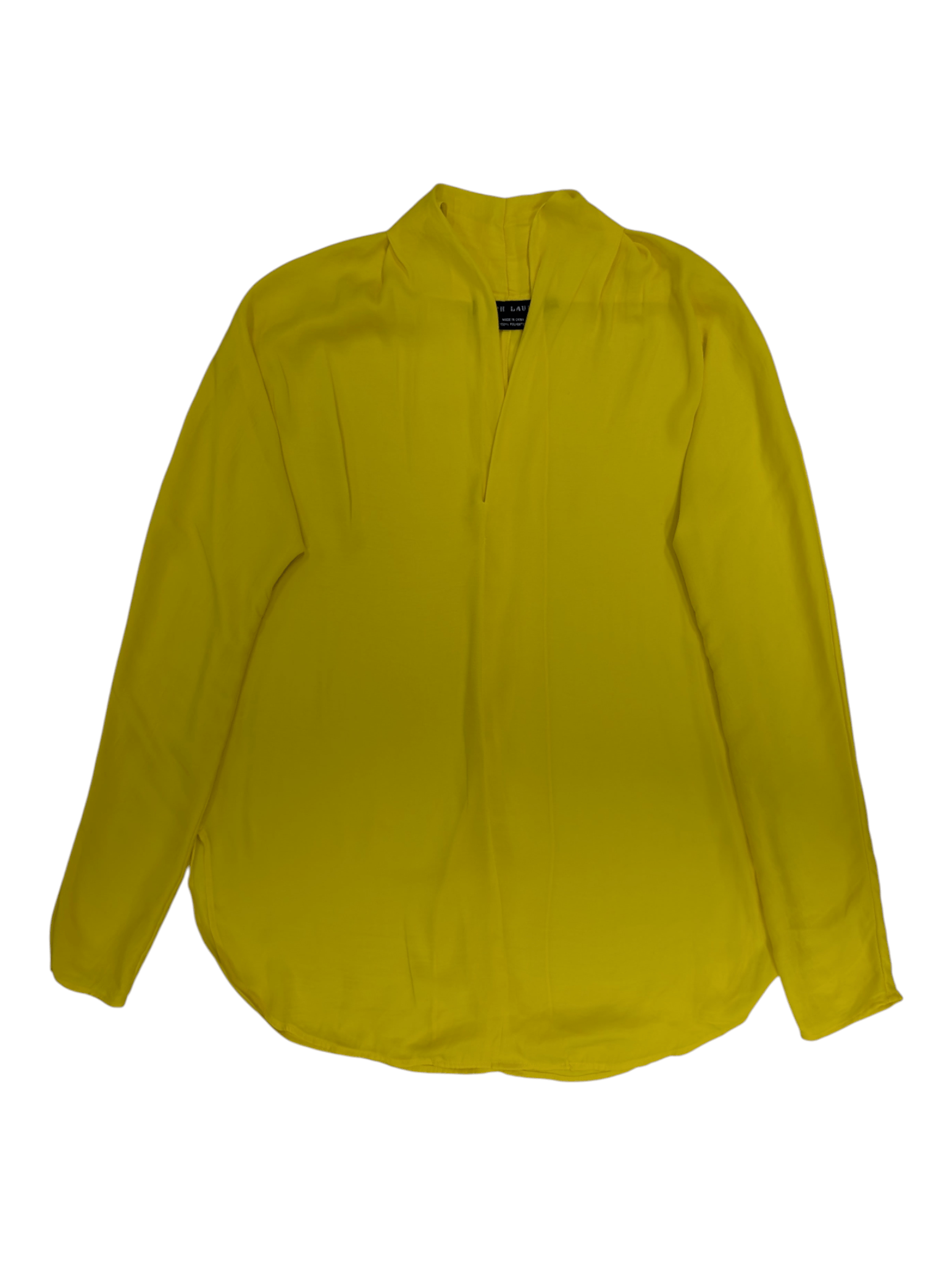 Ralph Lauren Ralph Lauren Yellow Long Sleeved V-Neck Top Size XS / US 0-2 / IT 36-38 - 3 Thumbnail