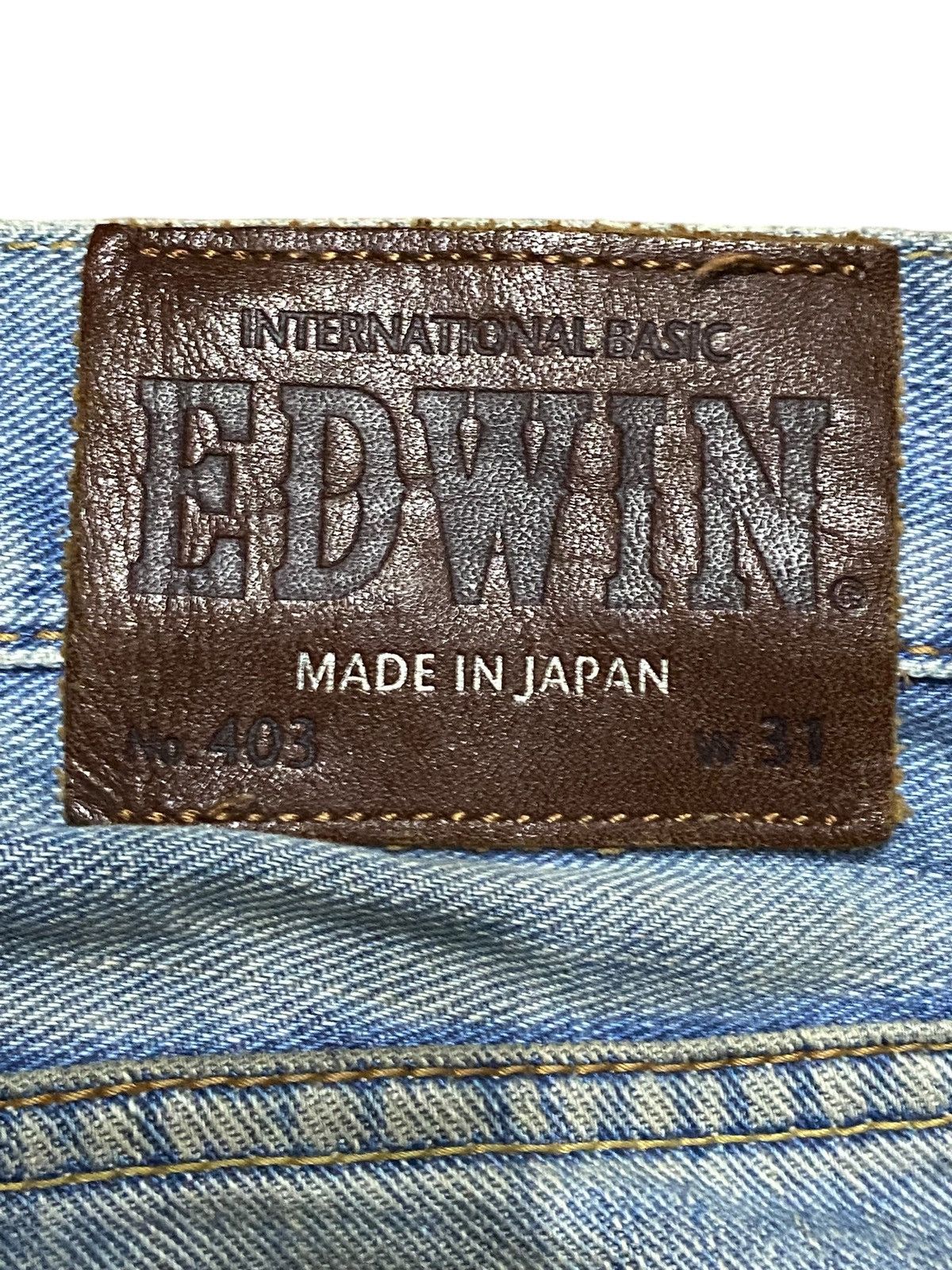 Edwin Japan Brand Edwin 403 Crazy Dirty Mud Wash Distressed Loose Size US 33 - 12 Thumbnail