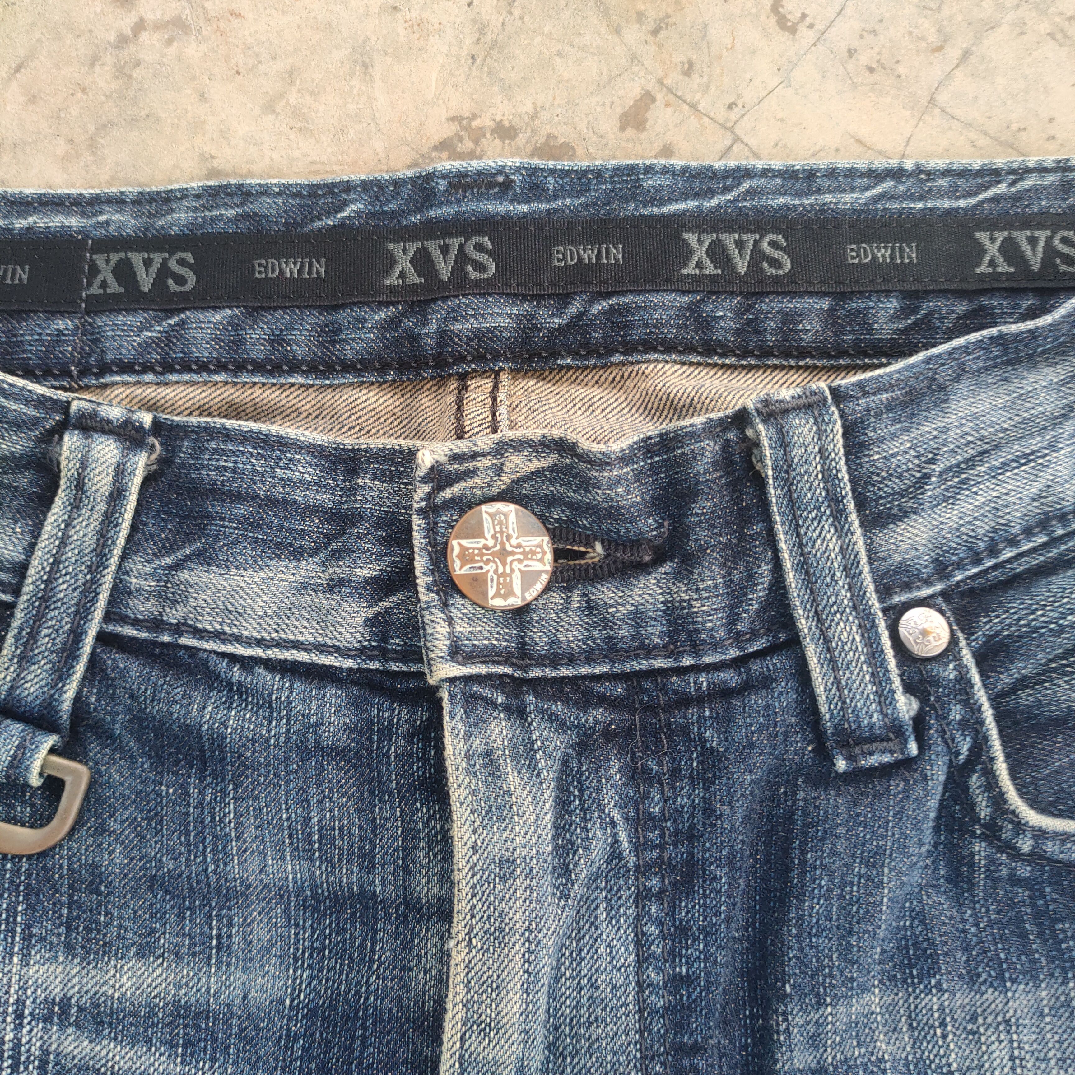 Black Label Vintage Flare japanese faded distressed jeans denim pants Size US 35 - 5 Thumbnail