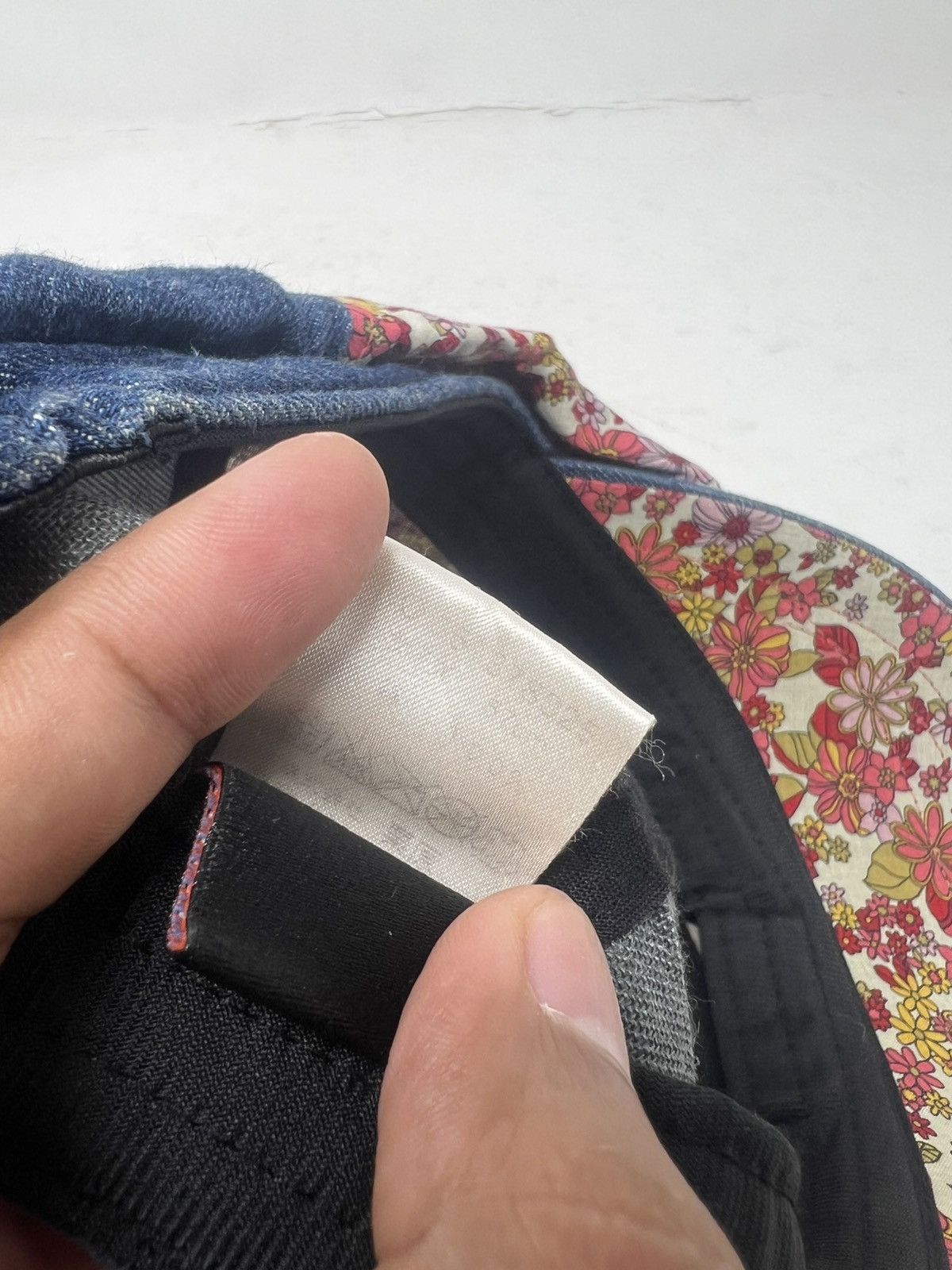 Japanese Brand Patchwork Newsboy Cap Denim Visor Size ONE SIZE - 10 Thumbnail