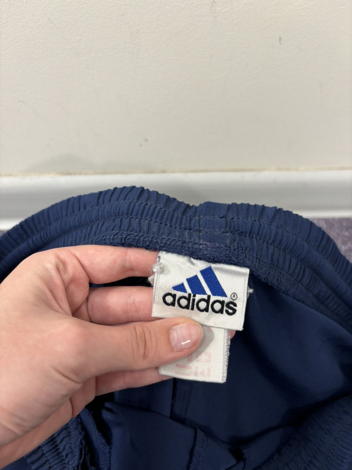 Adidas Vintage 90s Adidas Retro Hype Navy Blue Shorts Size US 36 / EU 52 - 10 Thumbnail