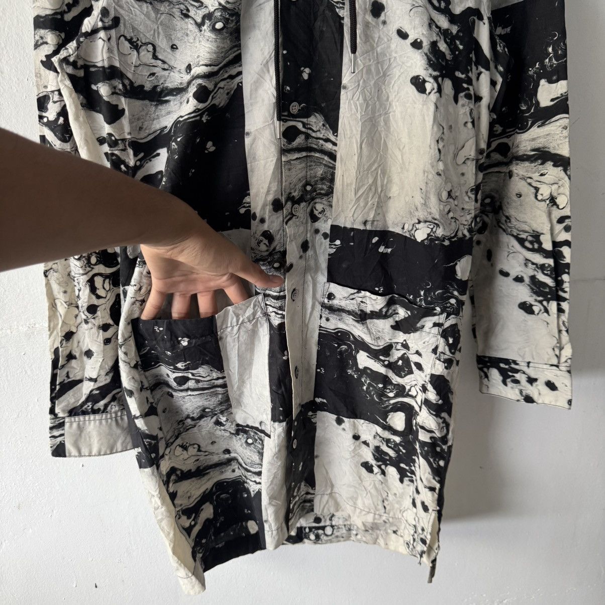 If Six Was Nine No Id Marbles Hoodie Long Jacket Size US S / EU 44-46 / 1 - 6 Thumbnail