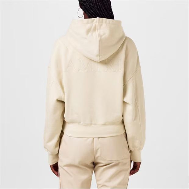 Amiri o1g2r1mq0824 Hoodie in Ivory Size L / US 10 / IT 46 - 5 Thumbnail