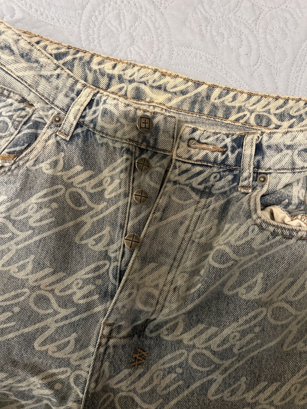 Ksubi Ksubi cursive jeans Size US 27 - 4 Thumbnail