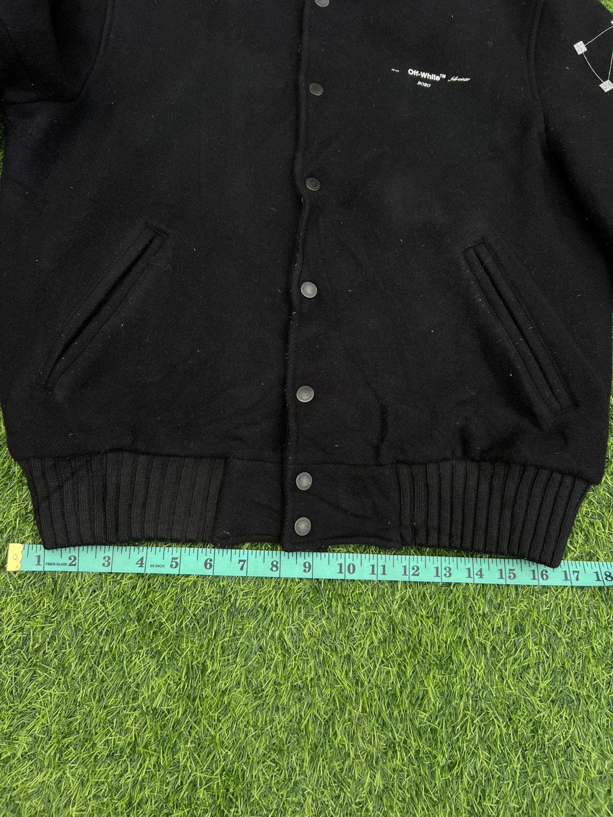 Off-White Off-White c/o Virgil FW20 (Black) Wool VarsityJacket- Large Size US M / EU 48-50 / 2 - 17 Thumbnail