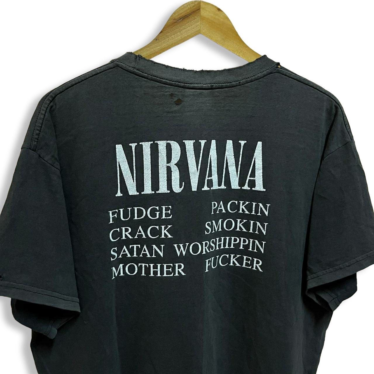 Nirvana × Vintage Vintage Distressed Grunge Nirvana Vestibule T Shirt Size US L / EU 52-54 / 3 - 4 Thumbnail