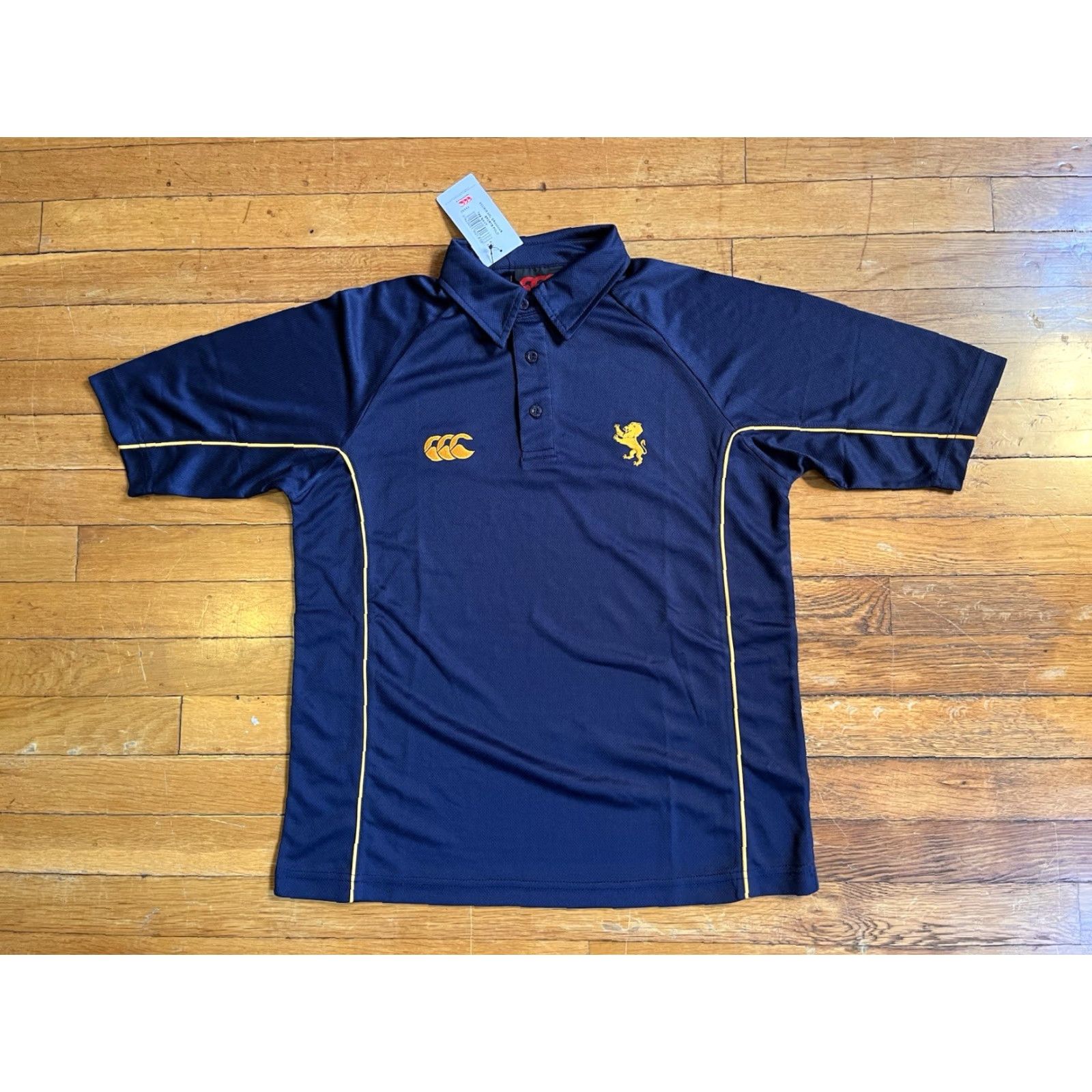 Vintage VINTAGE Canterbury New Zealand Auckland Grammar Sports Polo Mens XXS Blue Rugby Size US XXS / EU 40 - 2 Thumbnail
