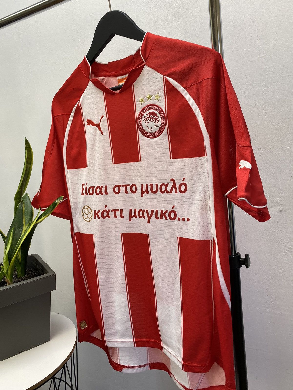 Puma × Vintage Olympiacos Piraeus 2010 2011 #38 Home Kit Jersey Champions M Size US M / EU 48-50 / 2 - 3 Thumbnail