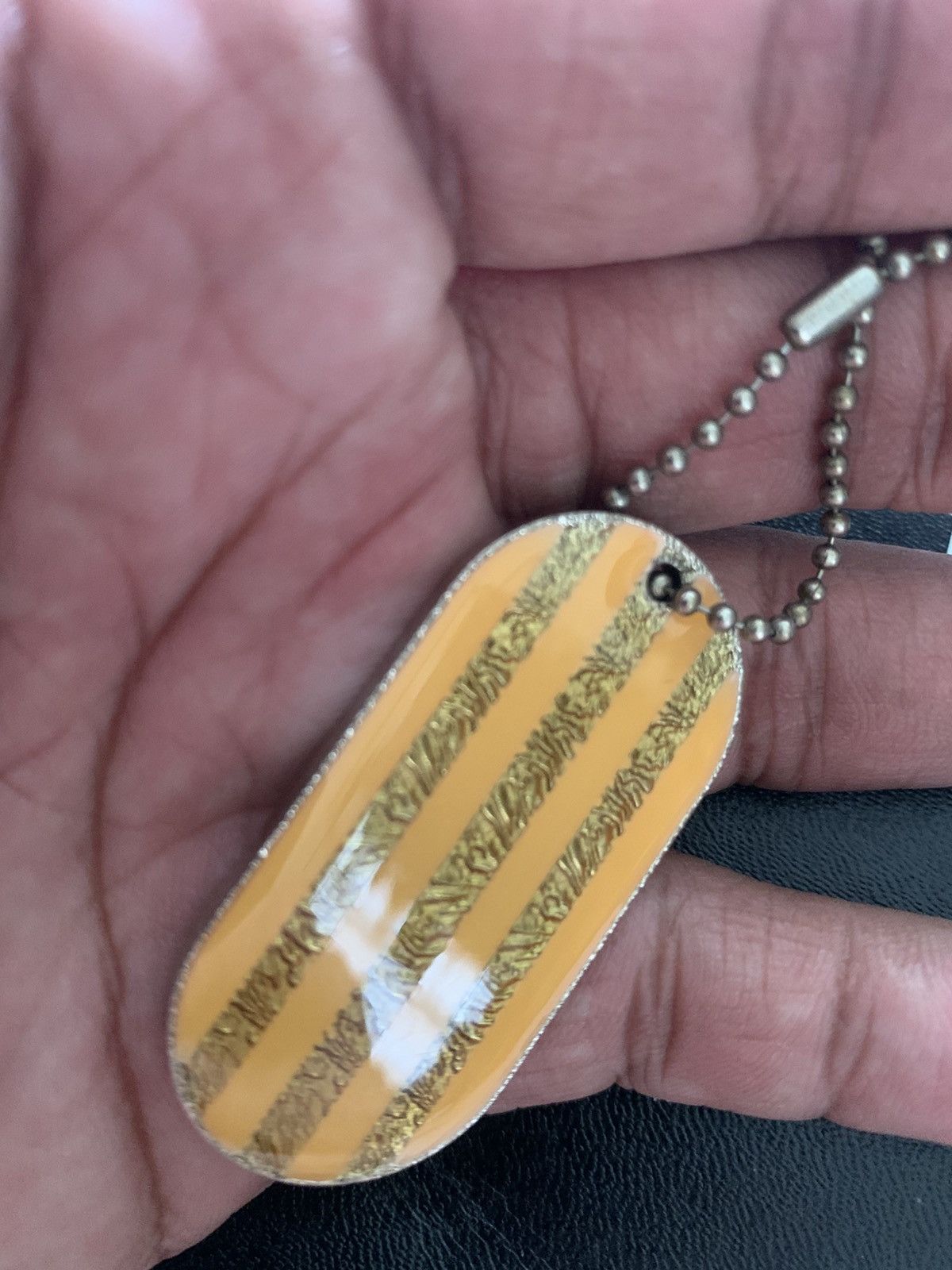 Chanel Rare Chanel gold stripes pendant Size ONE SIZE - 8 Thumbnail