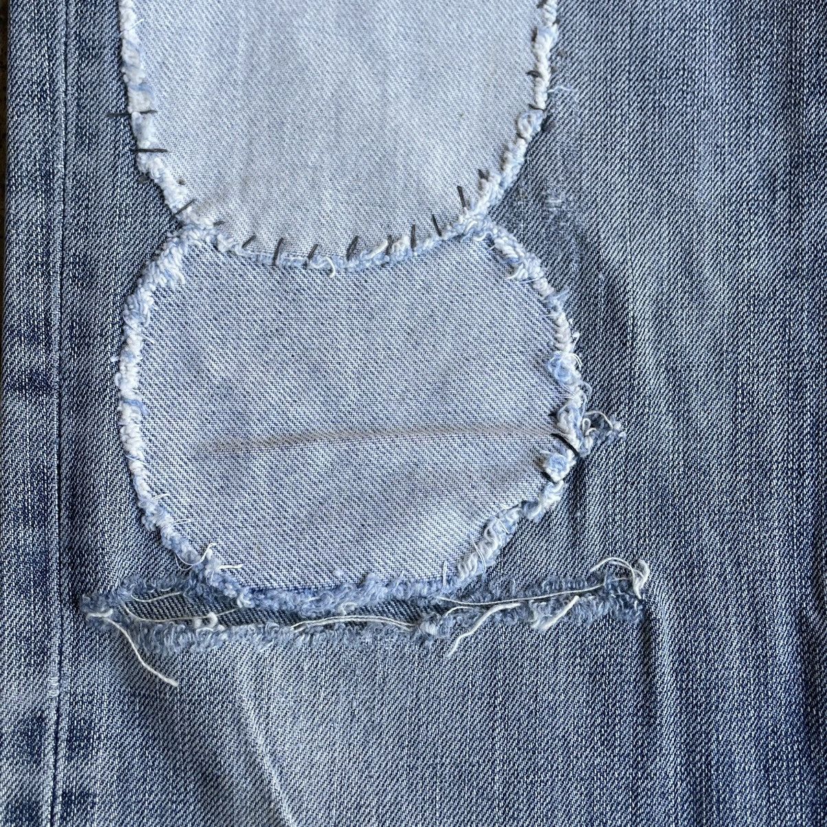 Edwin 🔥Vintage Edwin 503 Stoned Washed Ripped Distress Denim Jeans Size US 30 / EU 46 - 9 Thumbnail