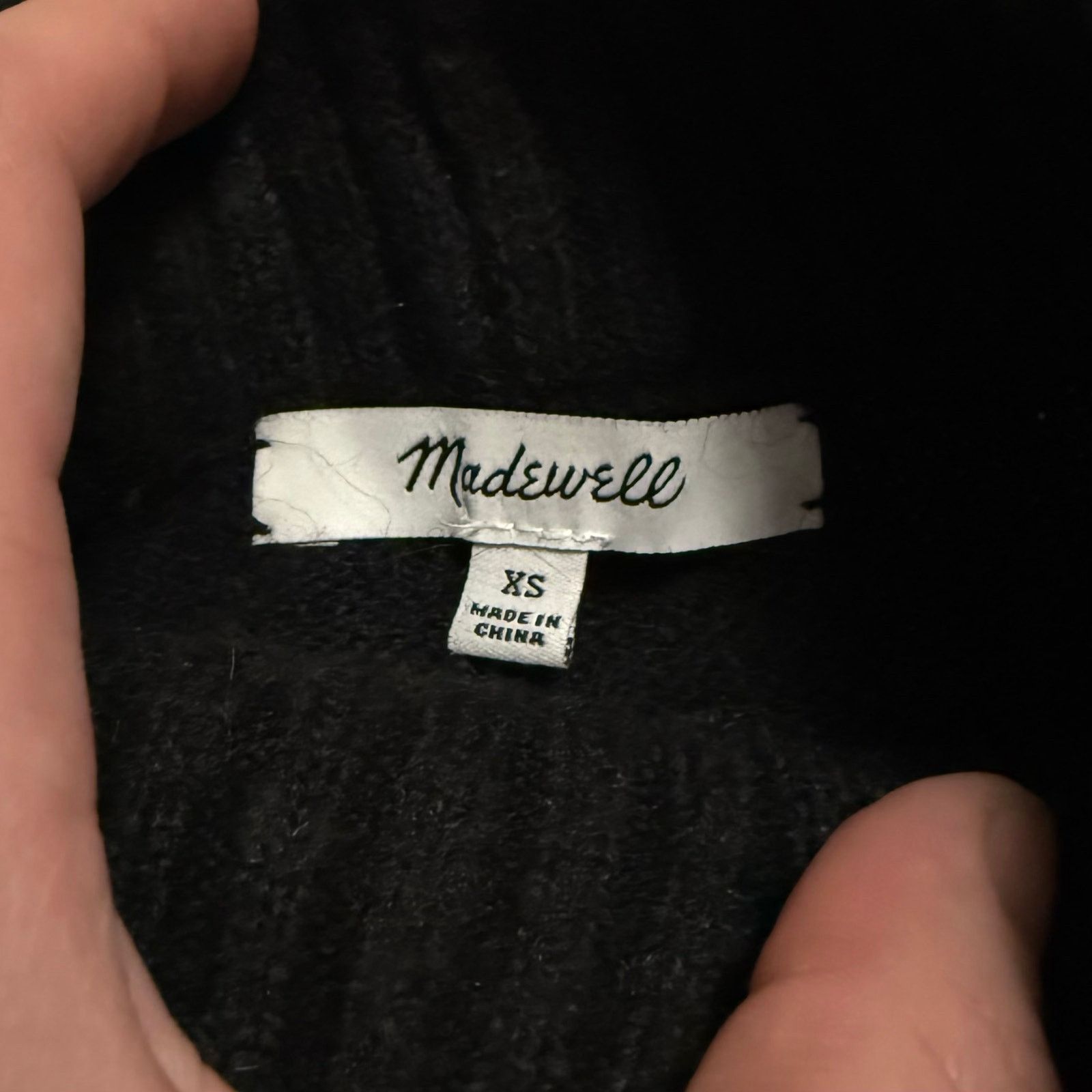 Madewell Madewell Dillon Mockneck Pullover Sweater True Black Size XS Size XS / US 0-2 / IT 36-38 - 3 Thumbnail