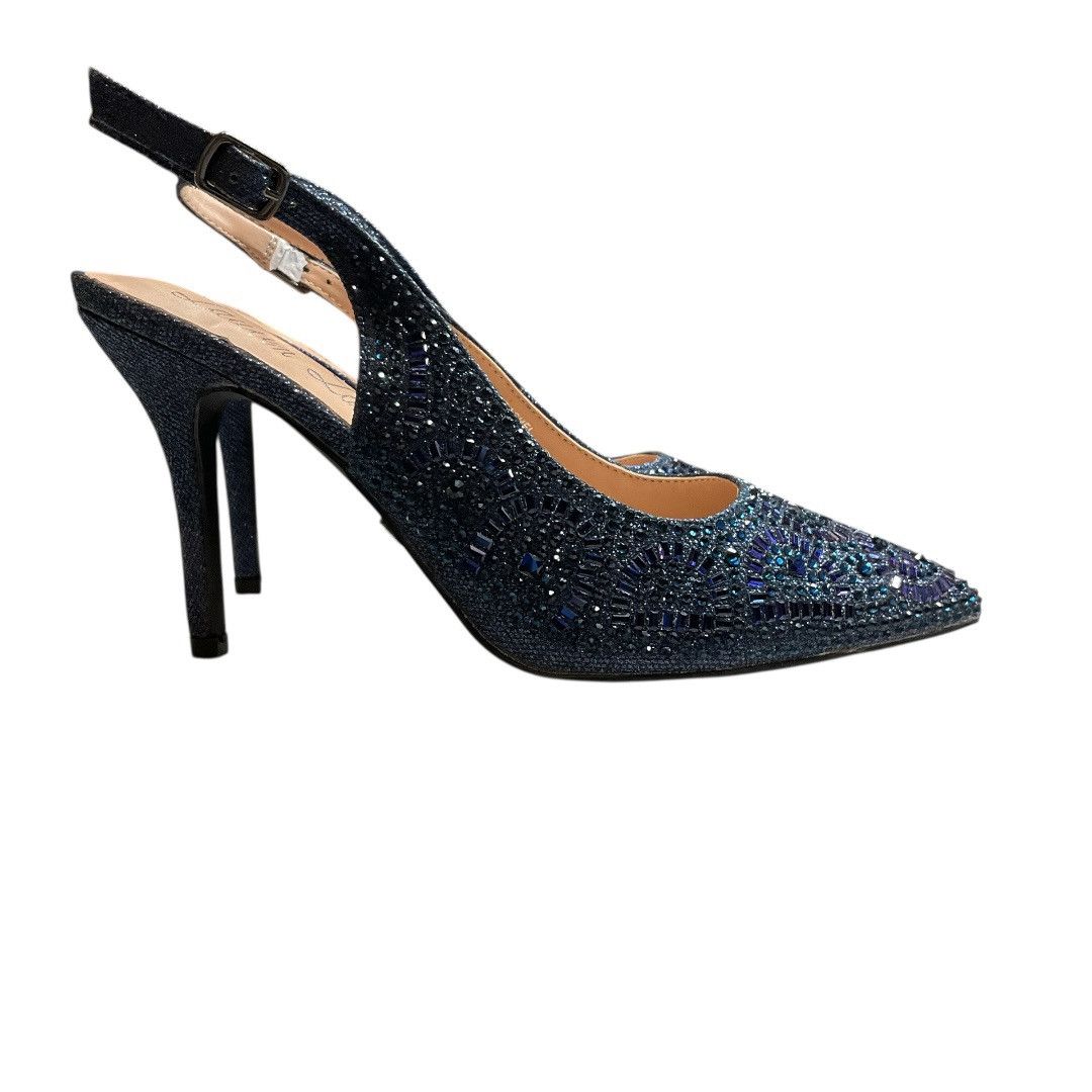 Other Lauren Lorraine Rhinestone Slingback Heels Navy Sz 8.5 NWB Size US 8.5 / IT 38.5 - 1 Thumbnail