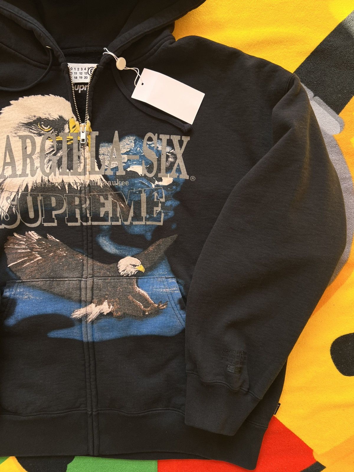 Maison Margiela × Supreme Supreme MM6 Maison Margiela Eagle Zip Up Hooded Sweatshirt Size US XL / EU 56 / 4 - 16 Thumbnail
