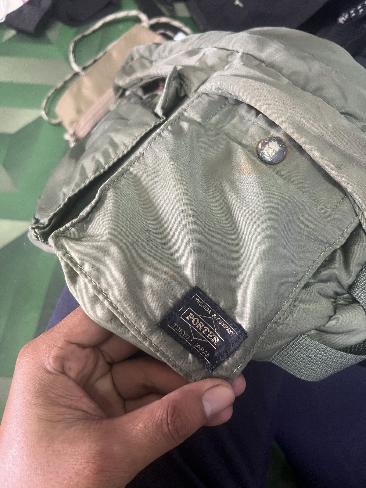 Porter Vintage Porter Tanker Green Waist Bag Size ONE SIZE - 15 Thumbnail