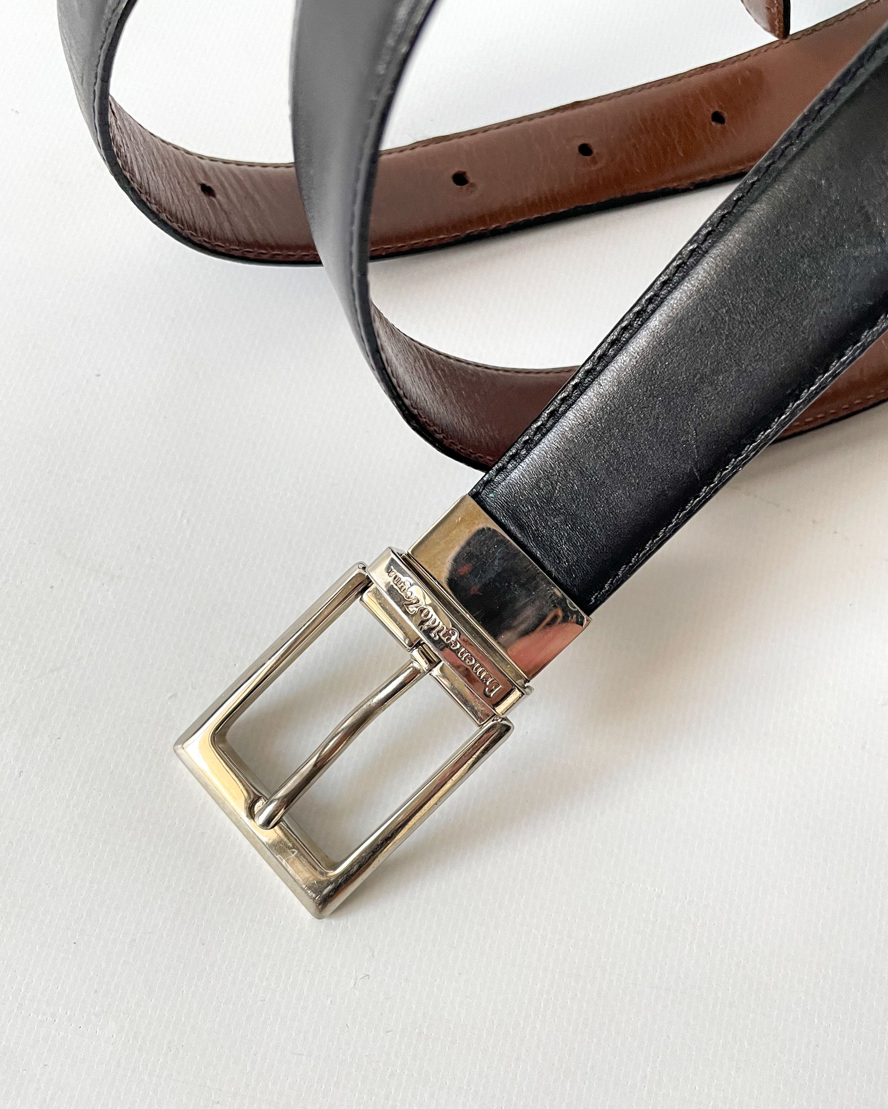 Ermenegildo Zegna Ermenegildo Zegna Reversible Leather Belt Size 40 - 5 Thumbnail