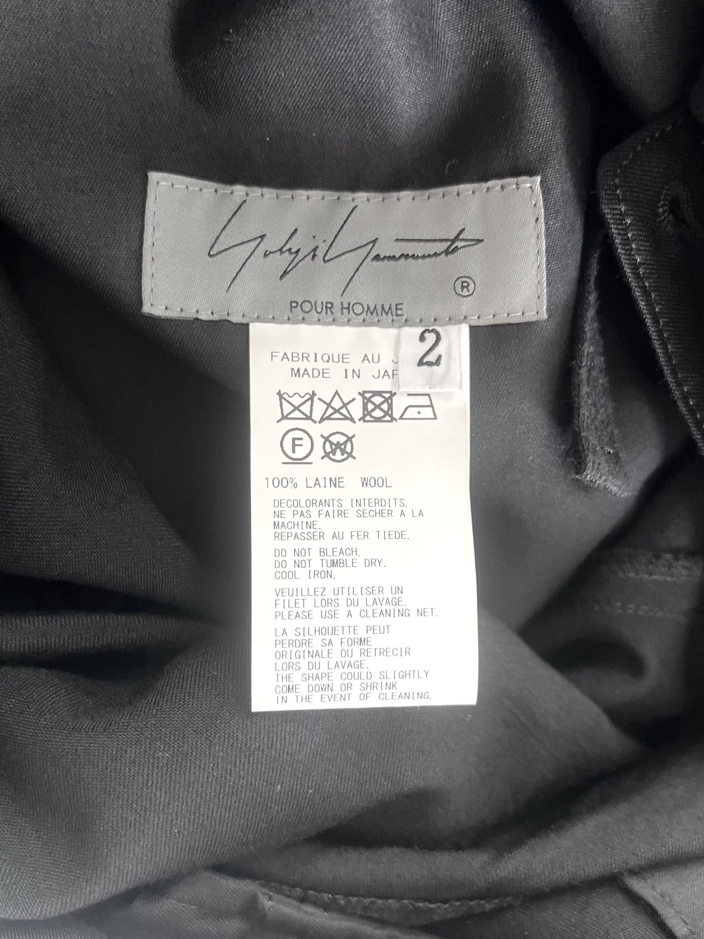 Yohji Yamamoto Yohji Yamamoto Pour Homme Wool SIDE 3ST TUCK PANTS TrouserS Size US 30 / EU 46 - 19 Thumbnail