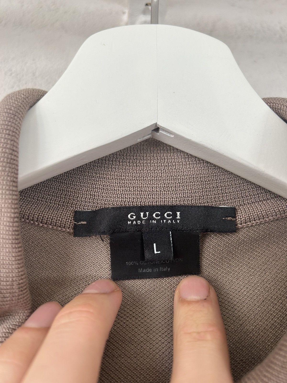 Gucci Gucci Classic Brown Polo Shirt - Size L Size US L / EU 52-54 / 3 - 7 Thumbnail