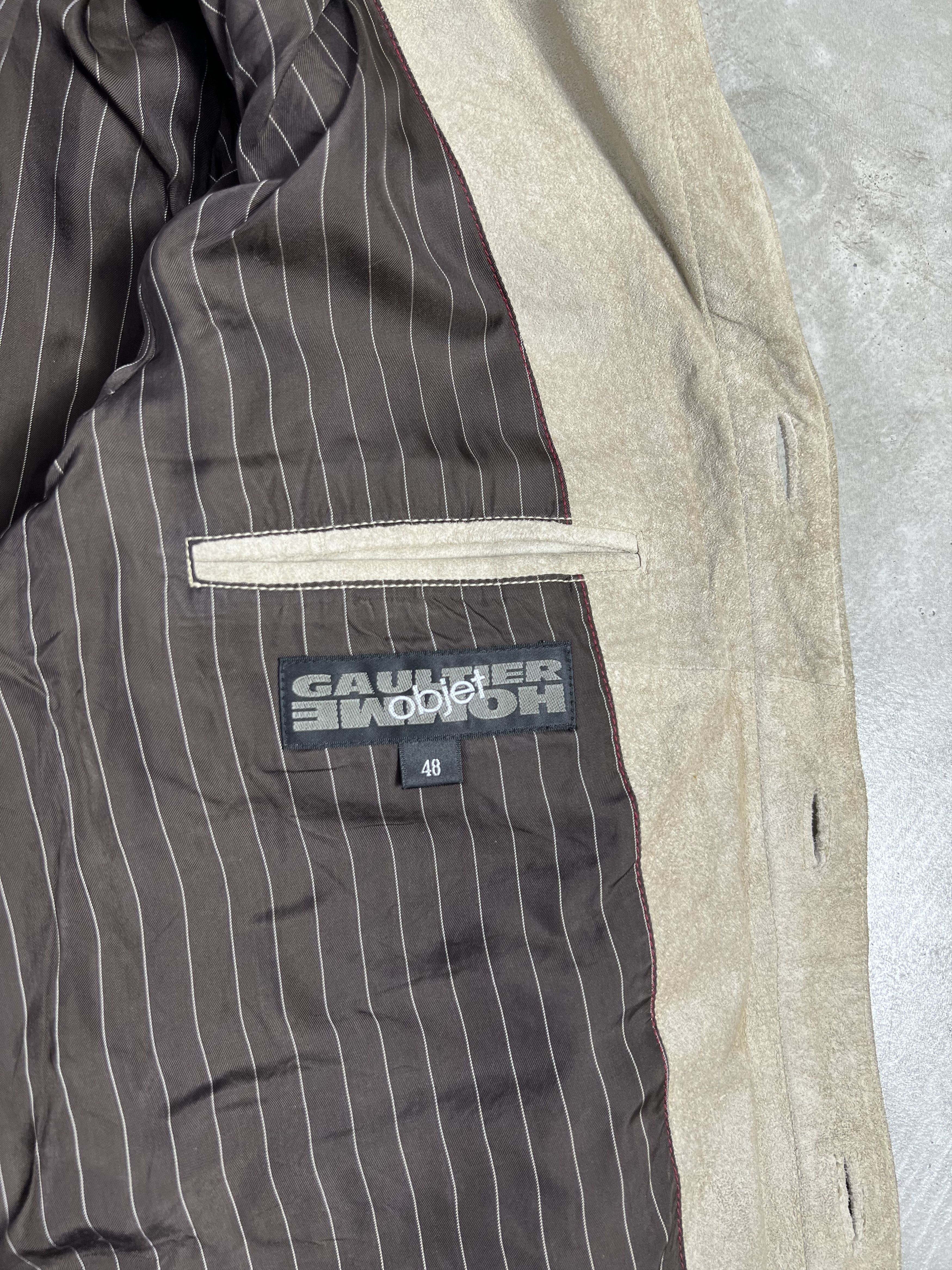 Gaultier Homme Objet Jean Paul GAULTIER HOMME Objet Leather Coat (L) GTMPT324 Size US L / EU 52-54 / 3 - 4 Thumbnail