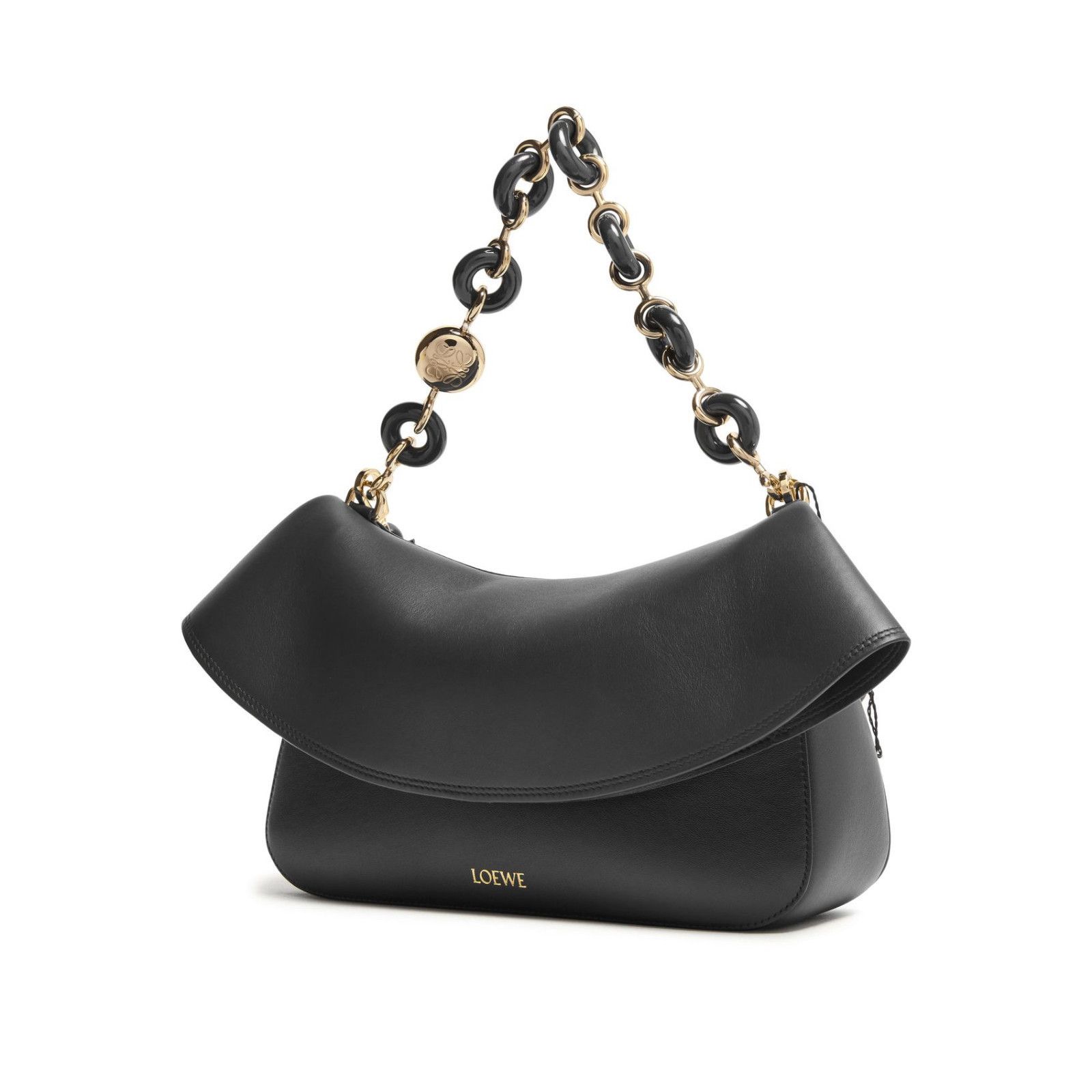 Loewe LOEWE Ola Medium Black Leather Shoulder Bag New & Authentic Size ONE SIZE - 2 Thumbnail