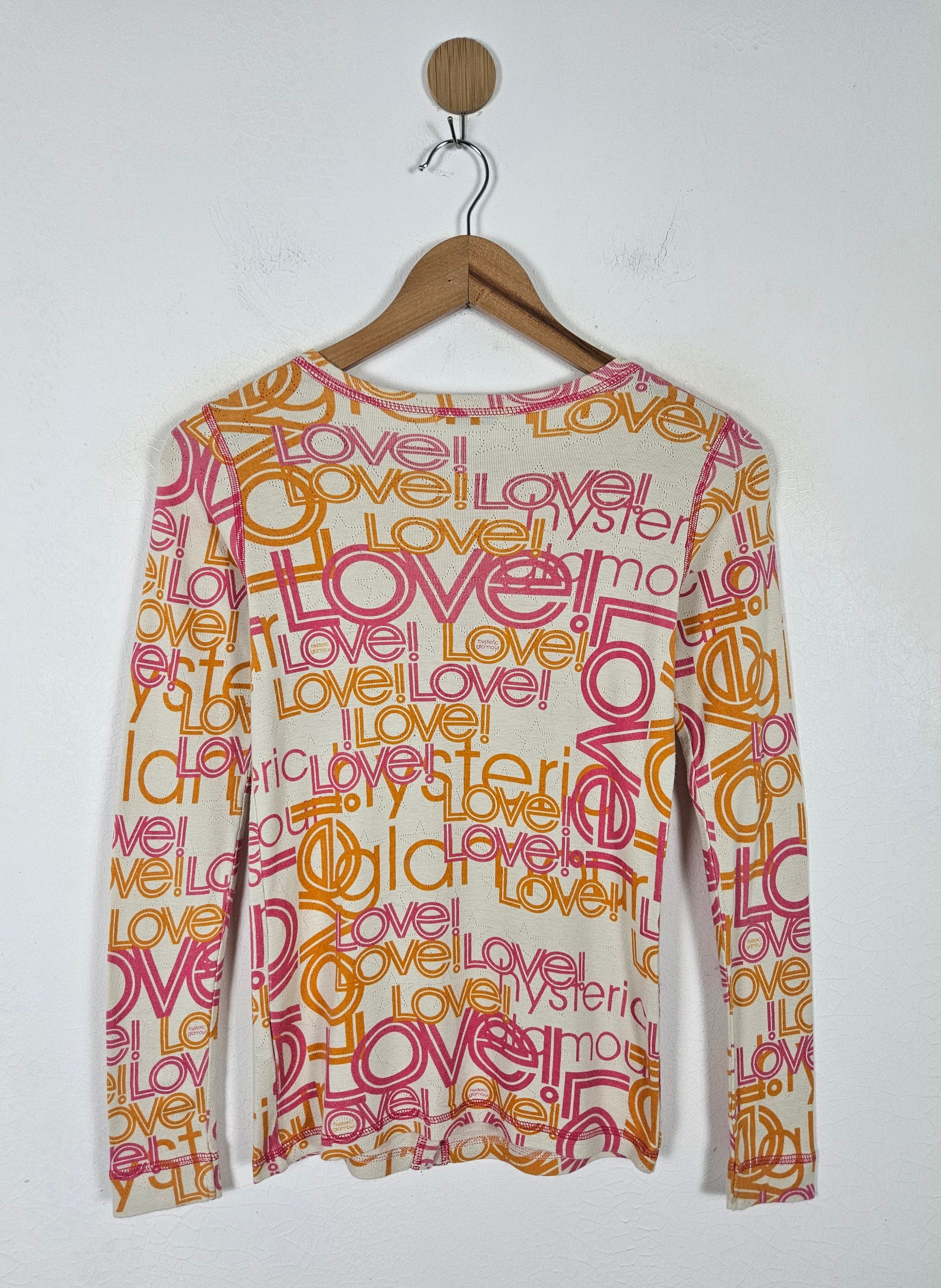 Hysteric Glamour Hysteric Glamour Love shirt Size XS / US 0-2 / IT 36-38 - 3 Thumbnail