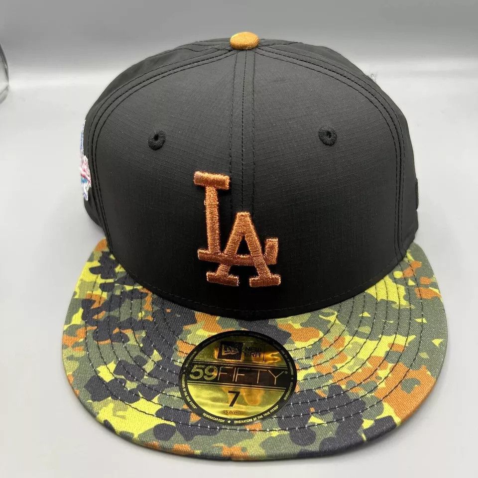 New Era Los Angeles LA Dodgers Hat Men 7 Camo 59Fifty New Era Fitted Size ONE SIZE - 2 Thumbnail