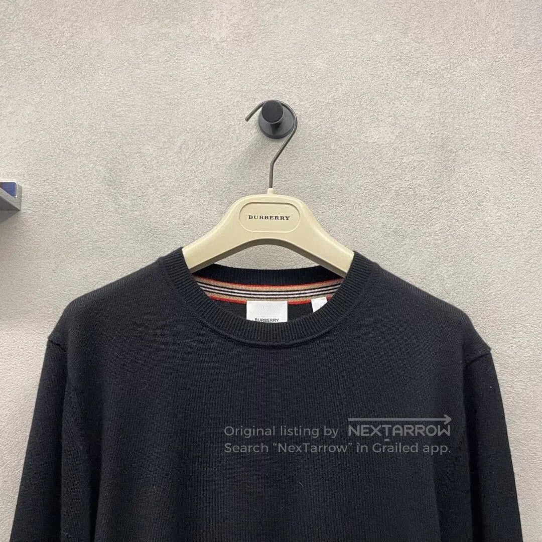 Burberry burberry black knit top size 180/92A. Size US M / EU 48-50 / 2 - 4 Thumbnail