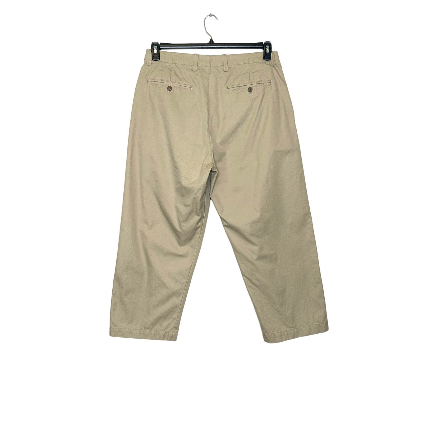 Gap Gap vintage style beige wide leg casual capri pants size 34 Size 35" - 7 Thumbnail