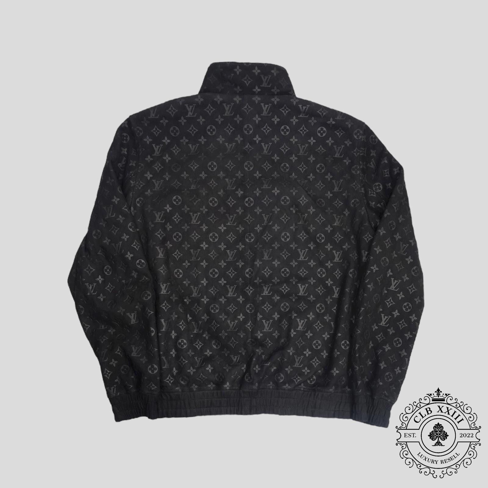 Louis Vuitton Louis Vuitton Monogram Embossed Tracksuit Jacket in Black Size US XL / EU 56 / 4 - 3 Thumbnail