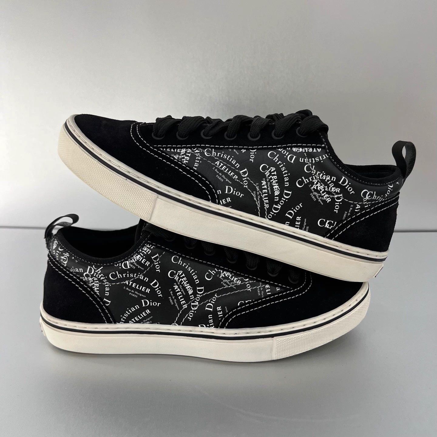Dior Dior Black Dior Logo Sneakers 42 Worn Once D2892 Size US 9 / EU 42 - 3 Thumbnail