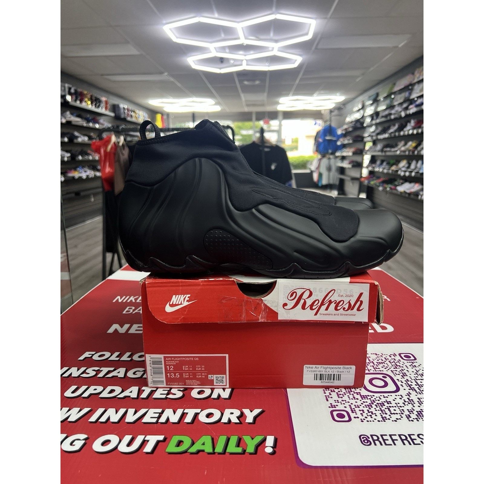 Nike Nike Air Flightposite Black (2025) Size 12 (FV5582-001) Size US 12 / EU 45 - 1 Thumbnail