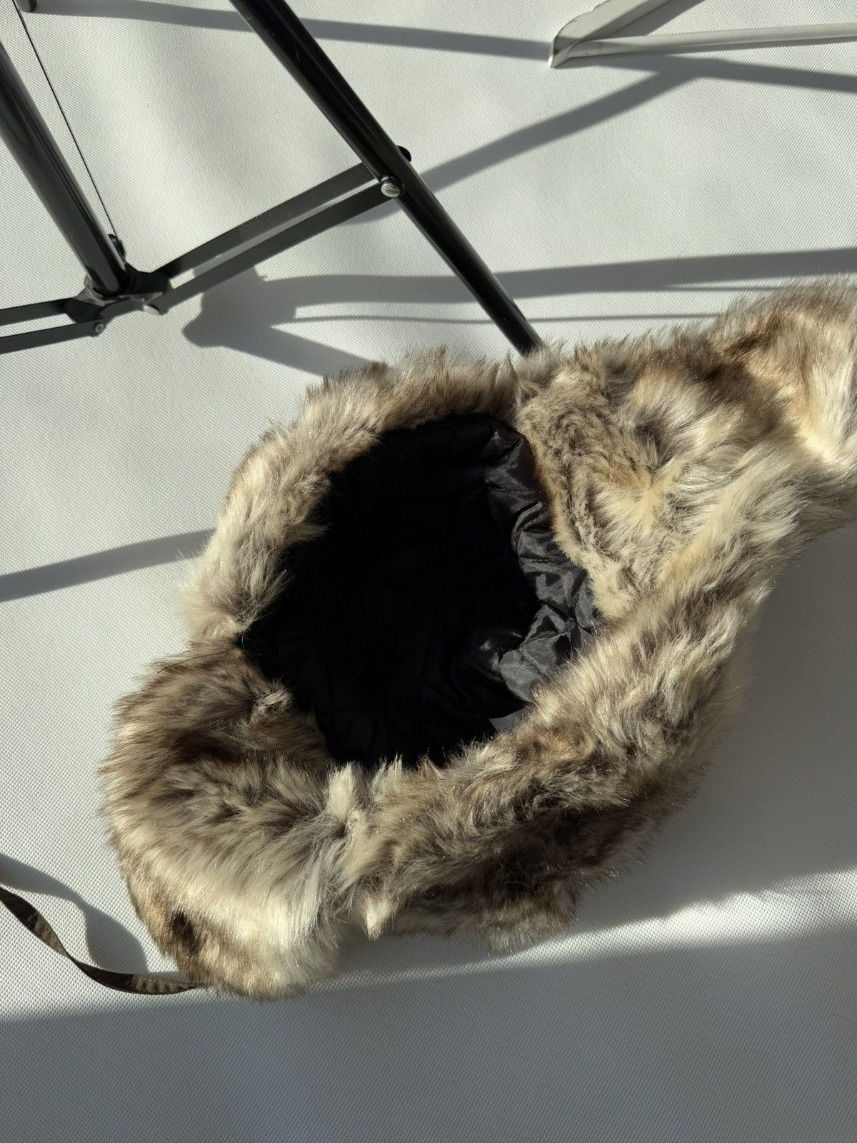 Japanese Brand × Vintage Vintage Crazy Y2k Mohair Fuzzy Hat Ushanka Punk Huge Size ONE SIZE - 10 Thumbnail