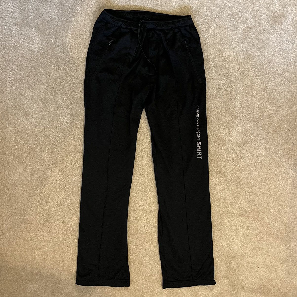 image of Comme Des Garcons Shirt Comme Des Garçons Shirt Track Pants in Black, Men's (Size 30)