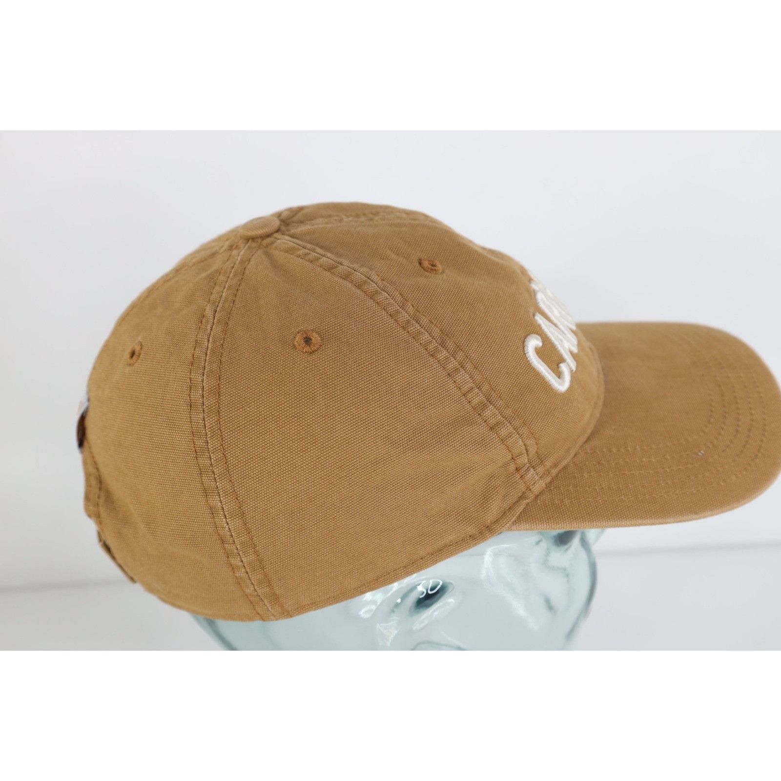 Carhartt Vintage Y2K Carhartt Spell Out Canvas Hat Cap Duck Brown Size ONE SIZE - 5 Thumbnail