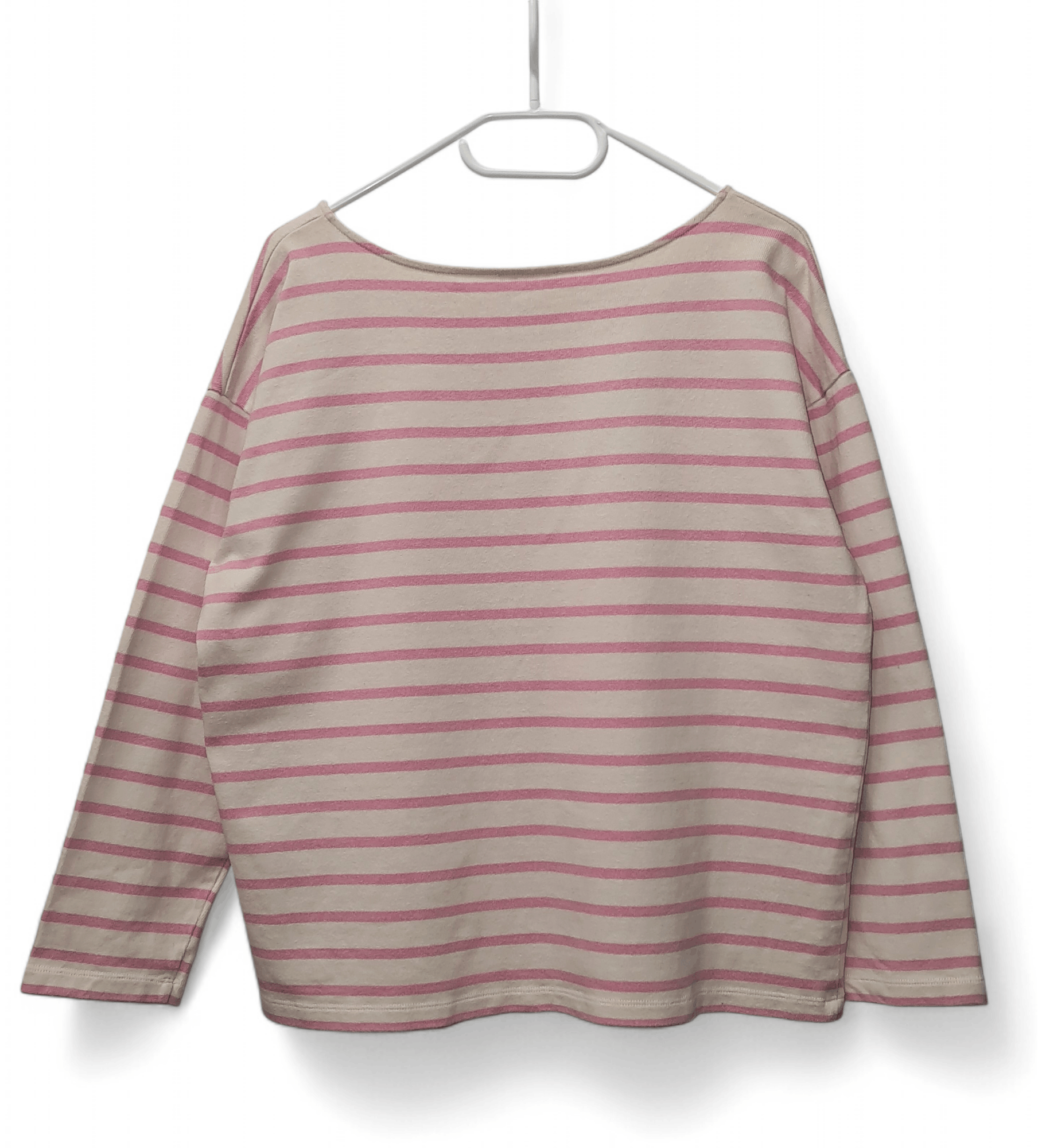 Sezane Sezane Noan Mariniere pink striped button ups sweatshirt Size L / US 10 / IT 46 - 6 Thumbnail