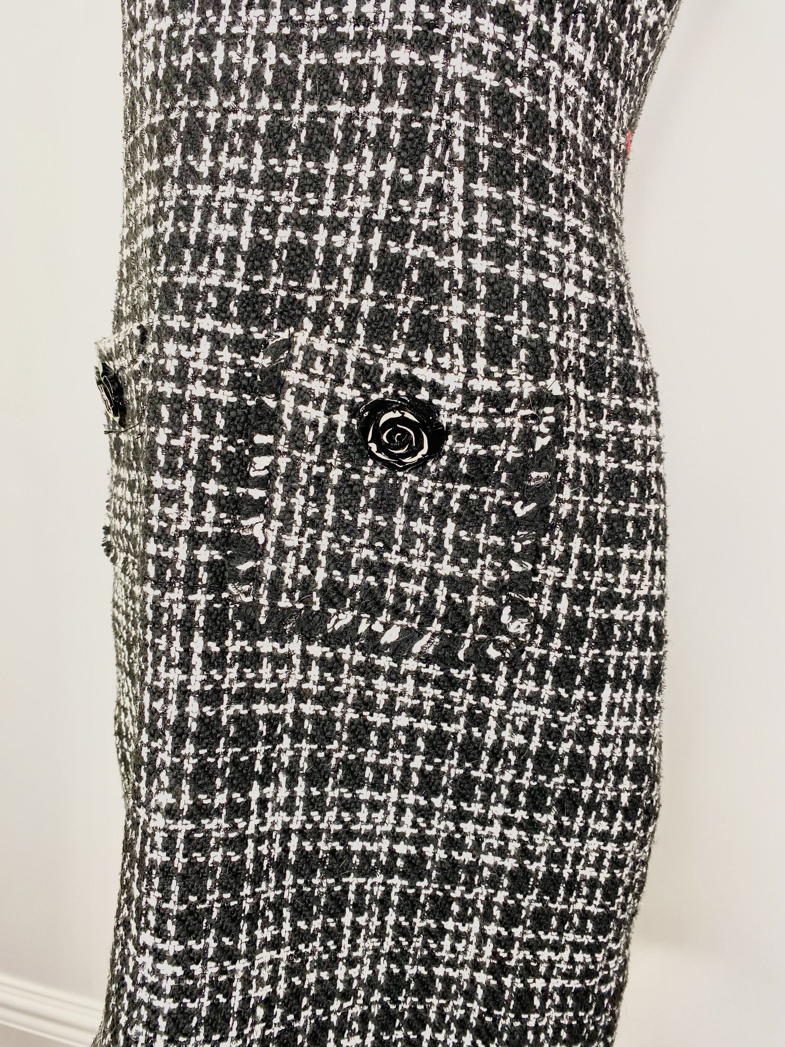 Karl Lagerfeld Karl Lagerfield - Black / White Tweed Gingham Dress Size M / US 6-8 / IT 42-44 - 2 Thumbnail