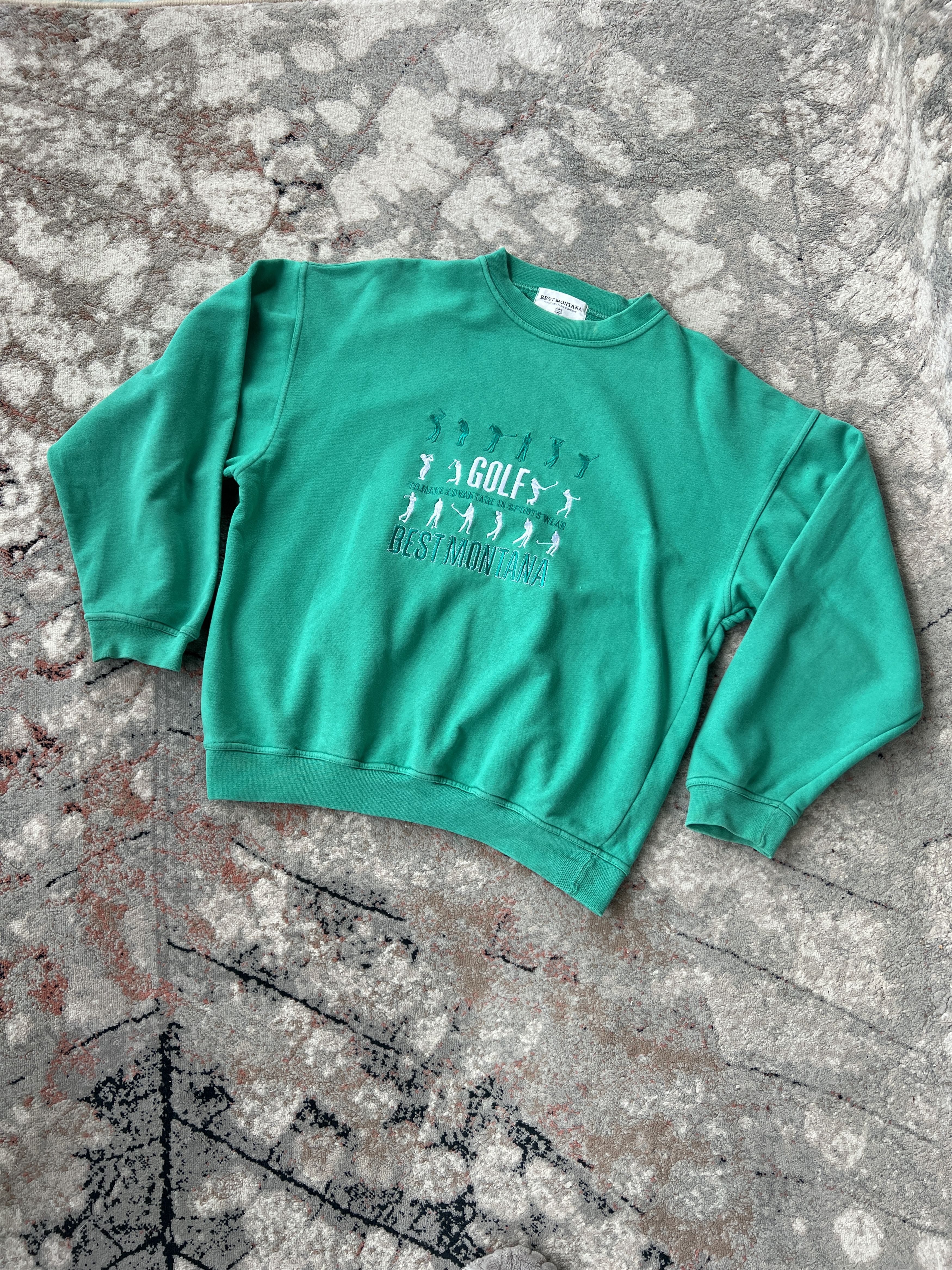 Vintage Best Montana Golf Vintage Sweatshirt Size US L / EU 52-54 / 3 - 1 Thumbnail