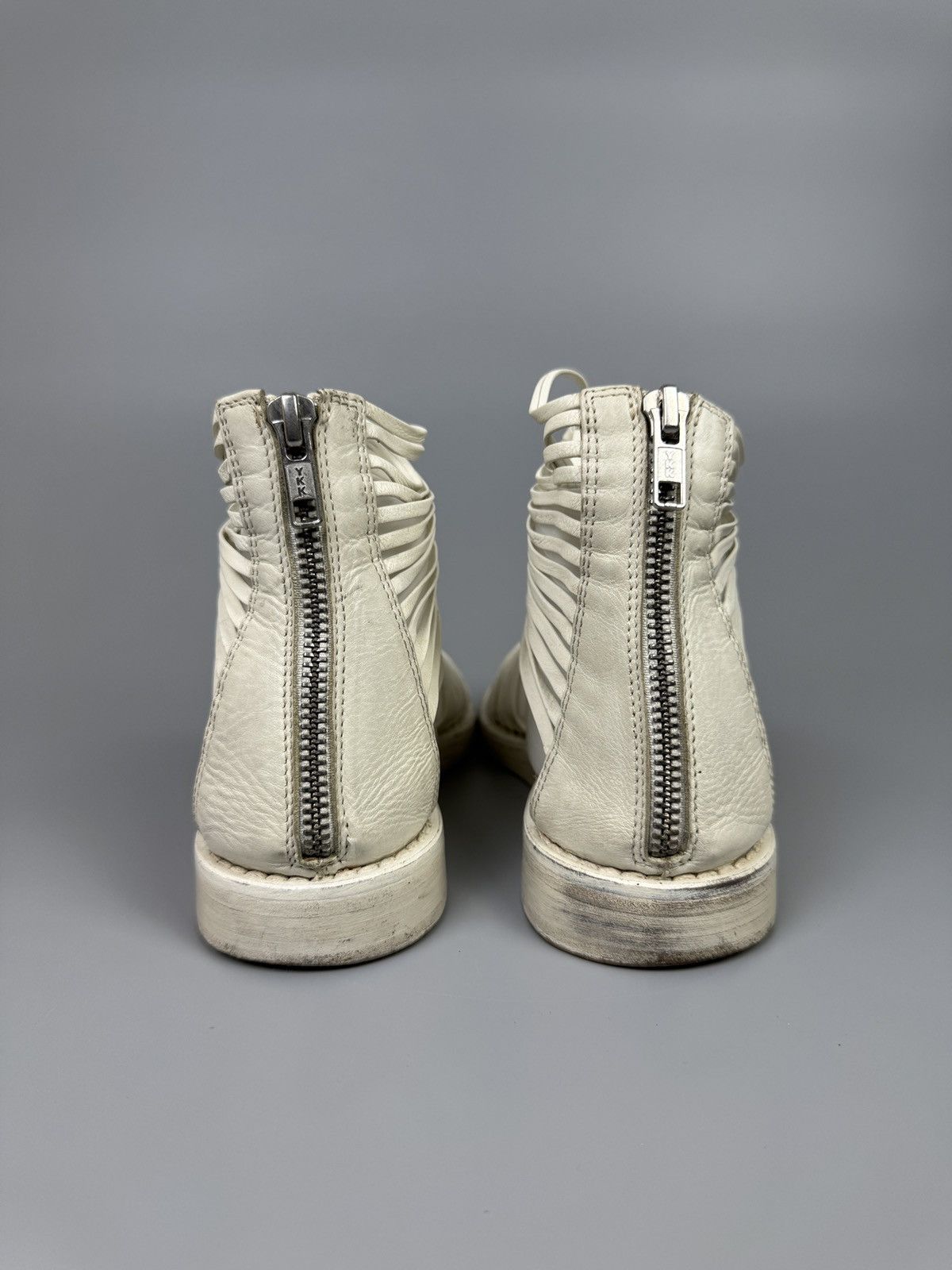 Ann Demeulemeester Ann Demeulemeester - White Braided Gladiator Sandals Size US 6 / IT 36 - 10 Thumbnail