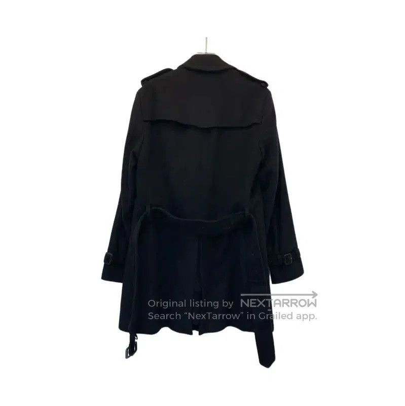 Burberry Burberry Women's Black Wool Long Winter Coat. Size L / US 10 / IT 46 - 2 Thumbnail
